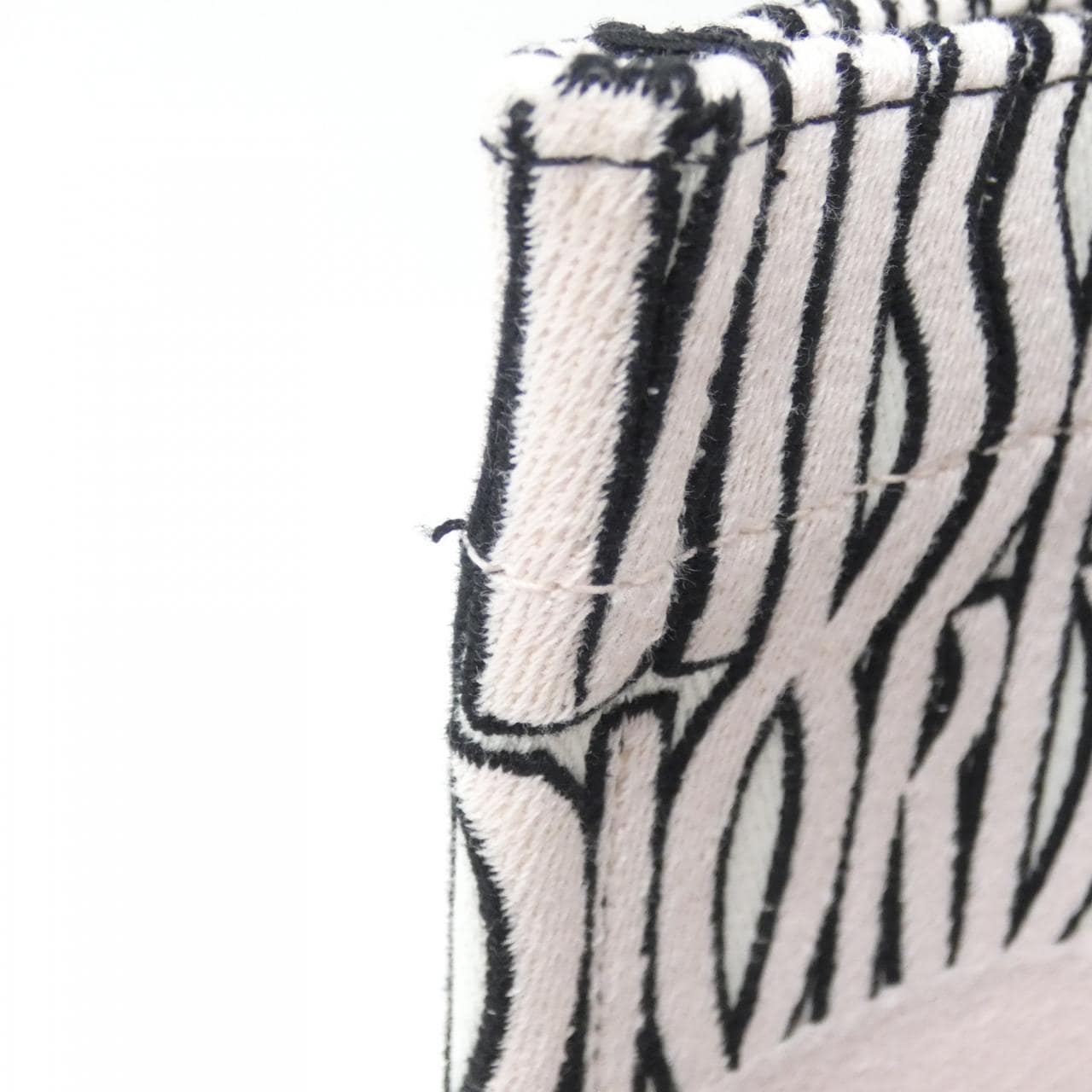 DIOR Book Tote M1296ZEZE Tote Canvas 黑色 帆布 中古品A - 縮圖 3