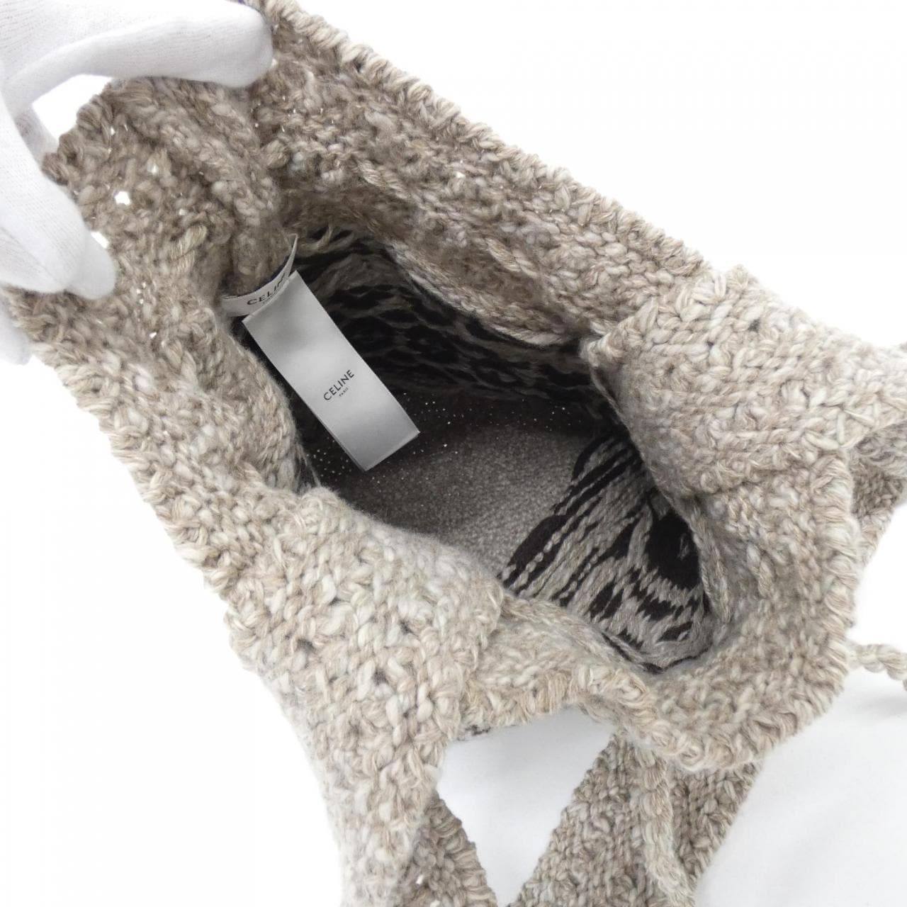 CELINE 2ADW9824V Shoulder Bag Taupe 中古品A - 縮圖 6