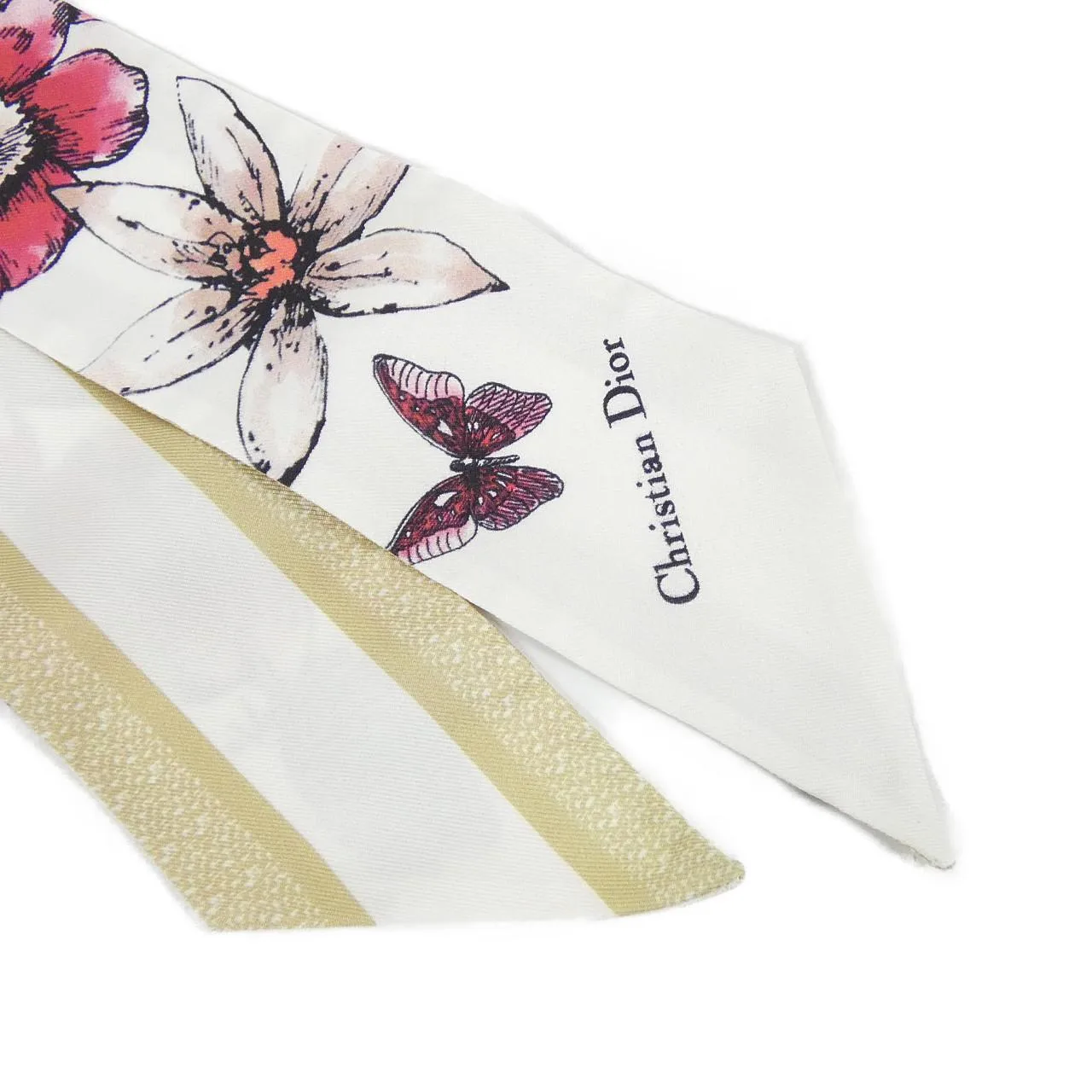 DIOR 21TAR106I614 Scarf Gold Rank A - Thumbnail 2