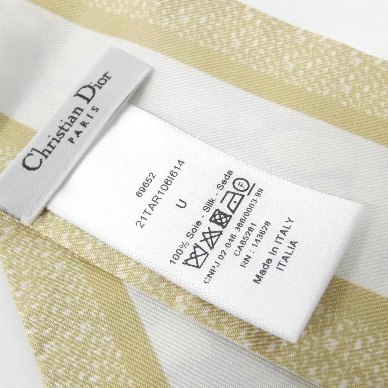 DIOR 21TAR106I614 Scarf Gold Rank A - Thumbnail 3