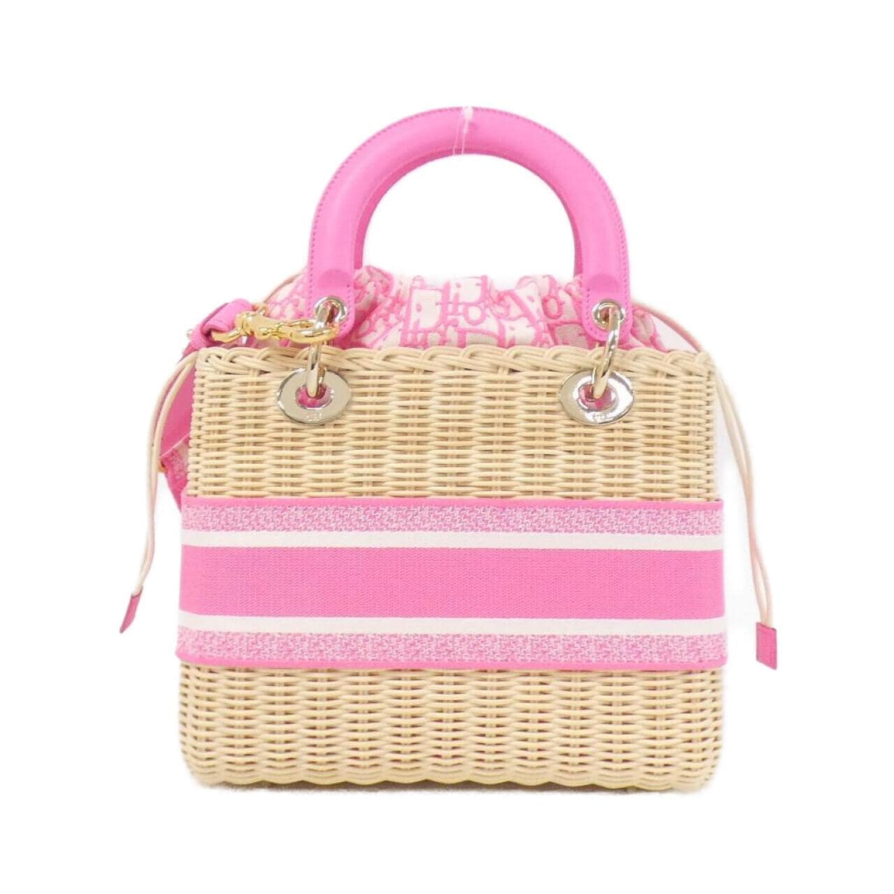 DIOR Lady Dior M0565OMVD Bag Canvas 黑色 帆布 中古品A - 縮圖 2