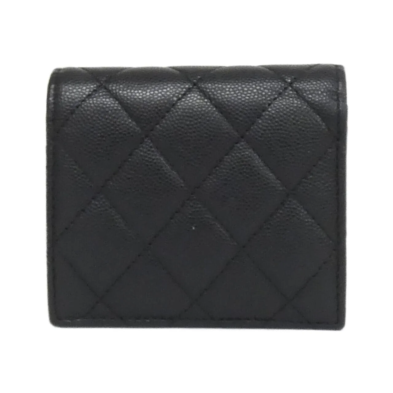 CHANEL Timeless Classic AP3178 Wallet Grained Calfskin Black Grained Calfskin Rank B - Thumbnail 2