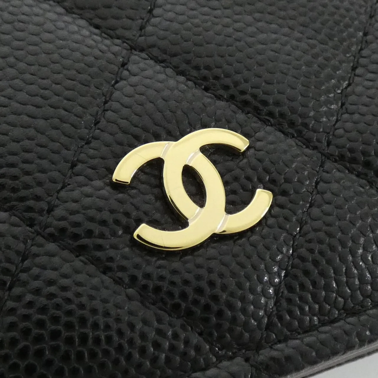 CHANEL Timeless Classic AP3178 Wallet Grained Calfskin Black Grained Calfskin Rank B - Thumbnail 3