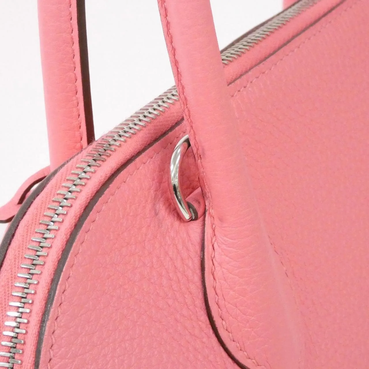 HERMES Bolide 073419CK Handbag Clemence 黑色 Clemence 皮 中古品A - 縮圖 4