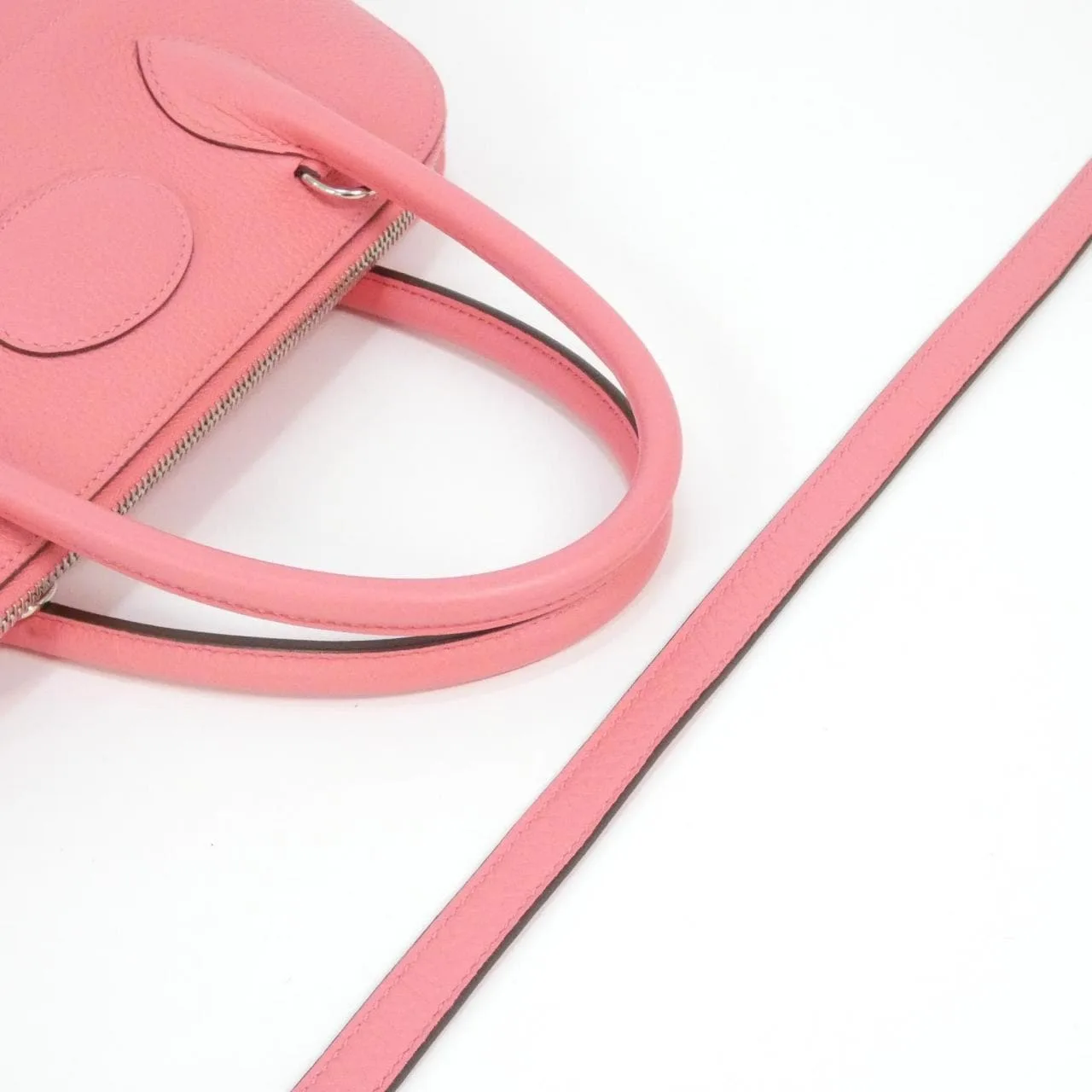 HERMES Bolide 073419CK Handbag Clemence 黑色 Clemence 皮 中古品A - 縮圖 6