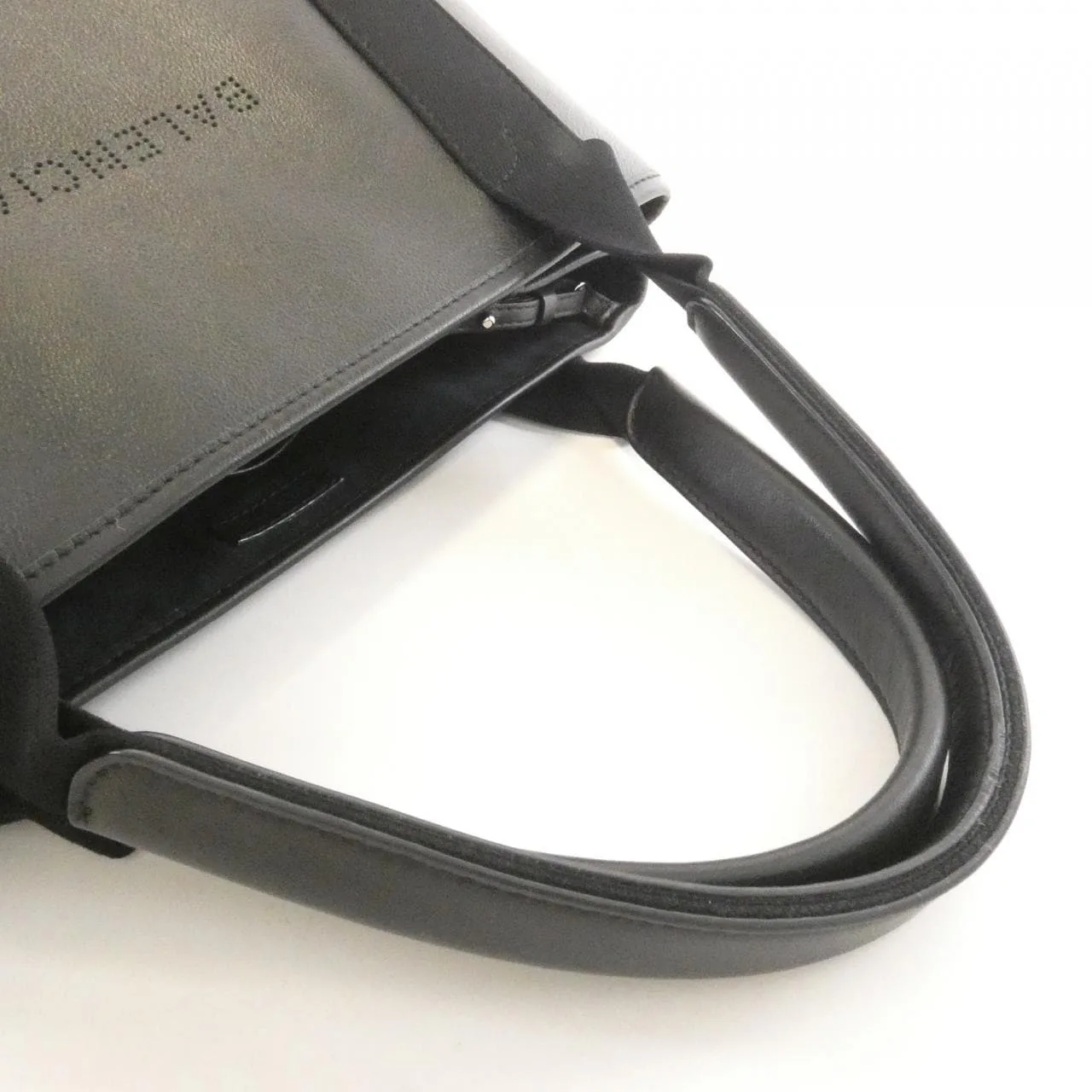 BALENCIAGA 339933 DQP1N 手提包 羊皮 深藍色 羊皮 中古品B - 縮圖 5