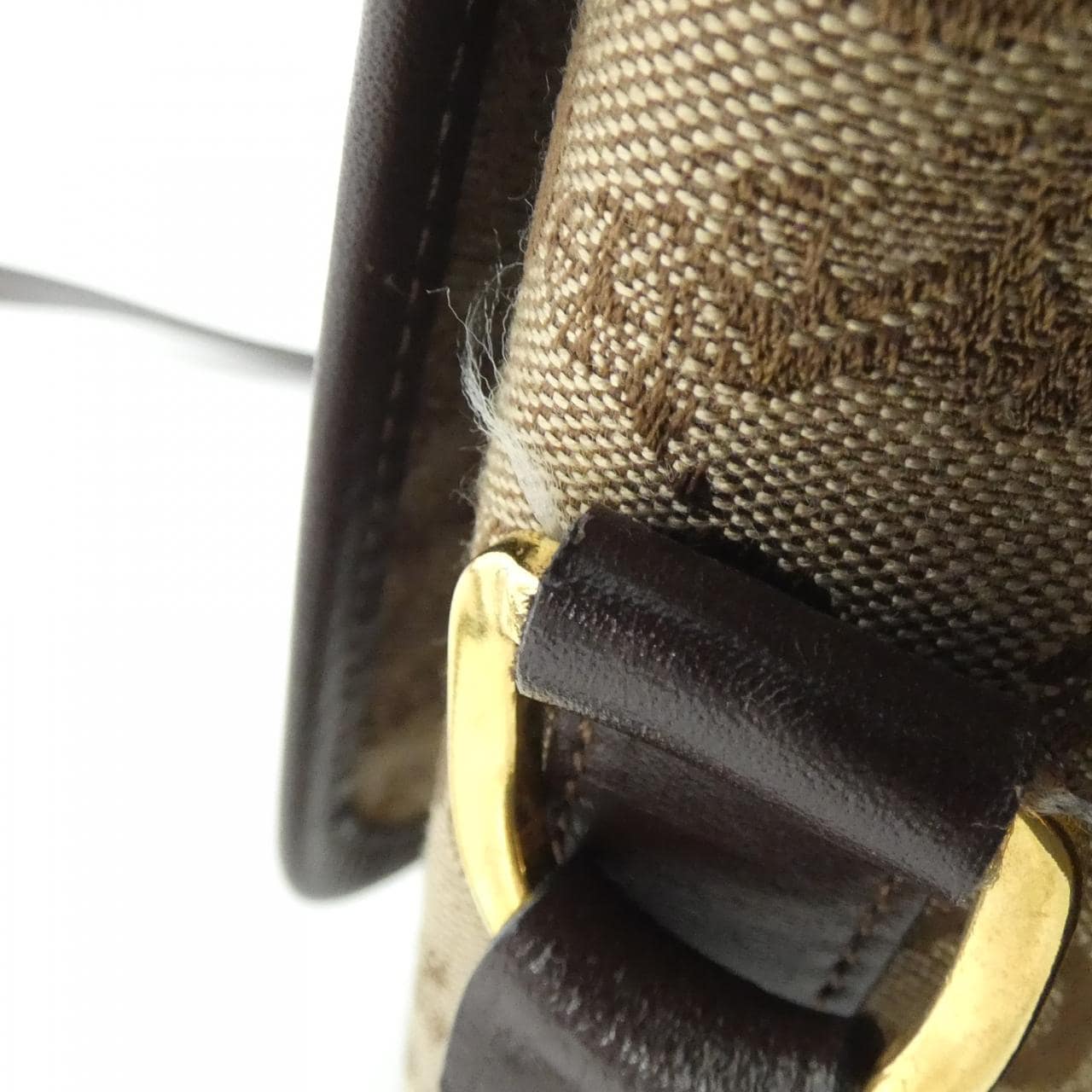 CELINE Shoulder Bag Canvas 米色 帆布 中古品B - 縮圖 7