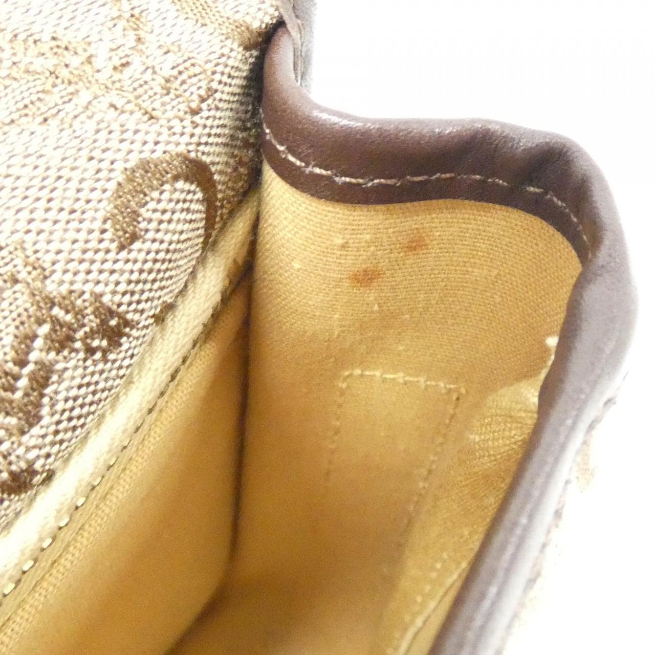 CELINE Shoulder Bag Canvas 米色 帆布 中古品B - 縮圖 10