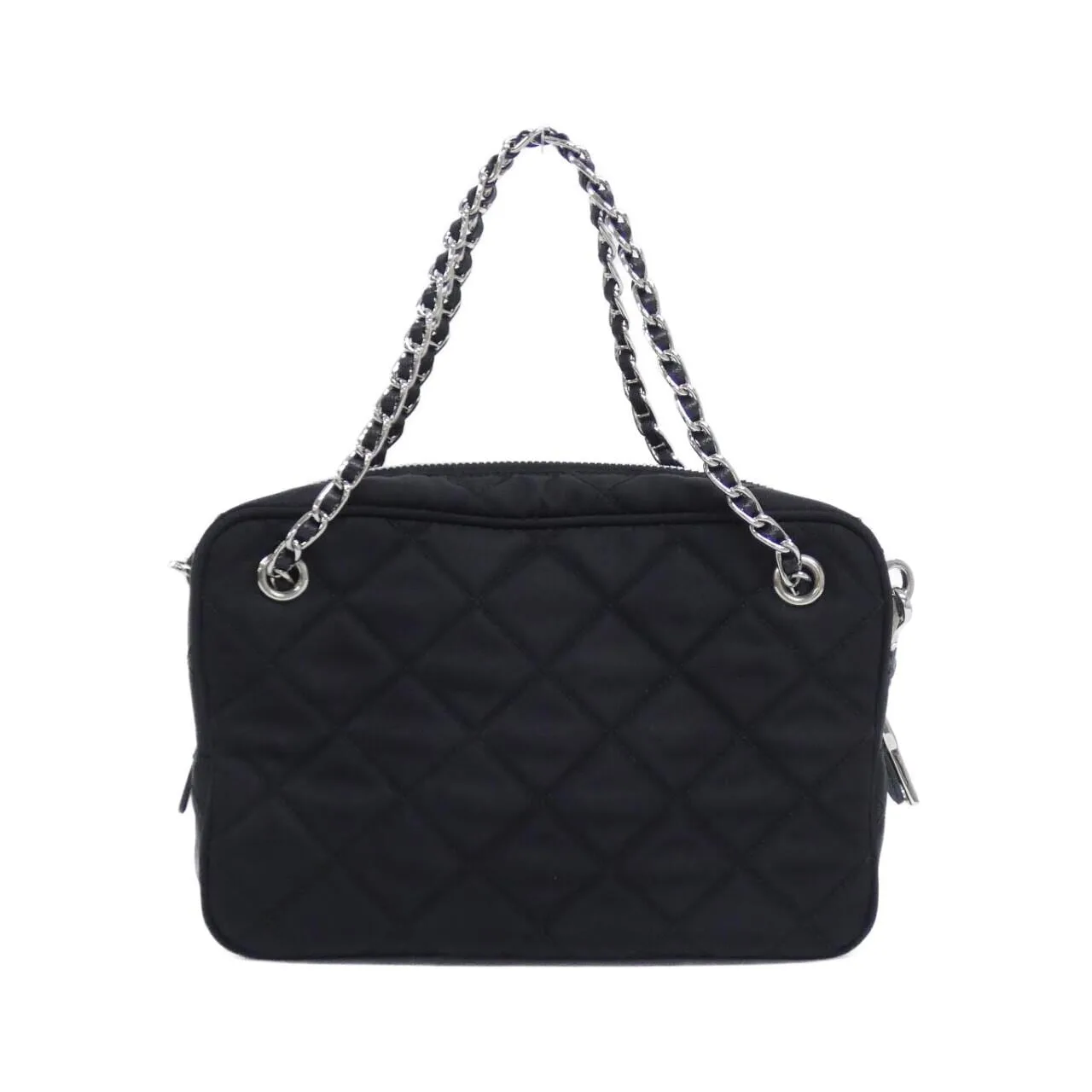 PRADA 1BH910 Handbag 黑色 中古品A - 縮圖 2