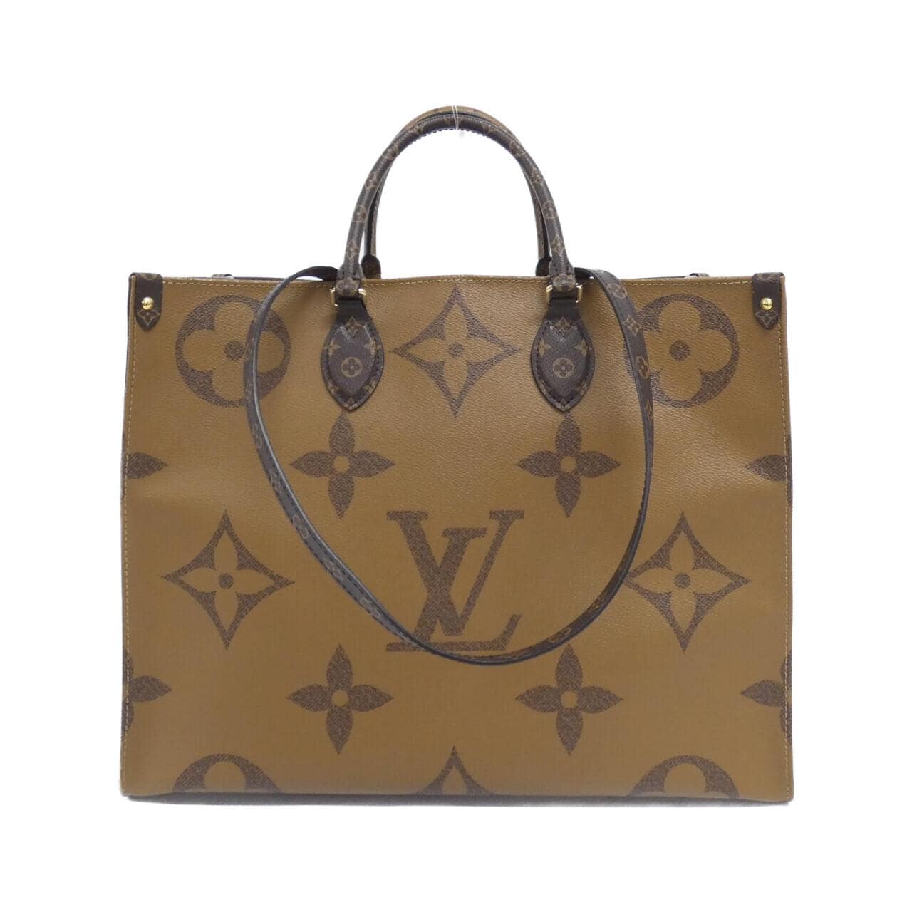 LOUIS VUITTON OnTheGo M44576 Bag Monogram 黑色 Monogram 中古品A - 縮圖 2