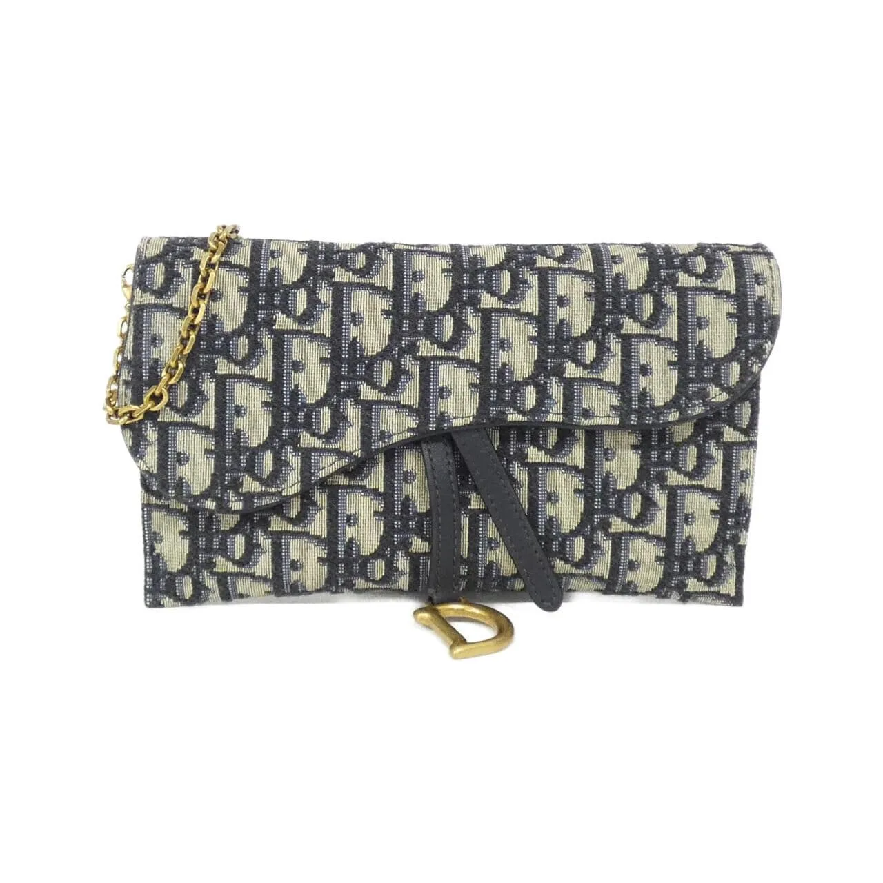 DIOR Saddle S5614CTZQ Wallet Canvas