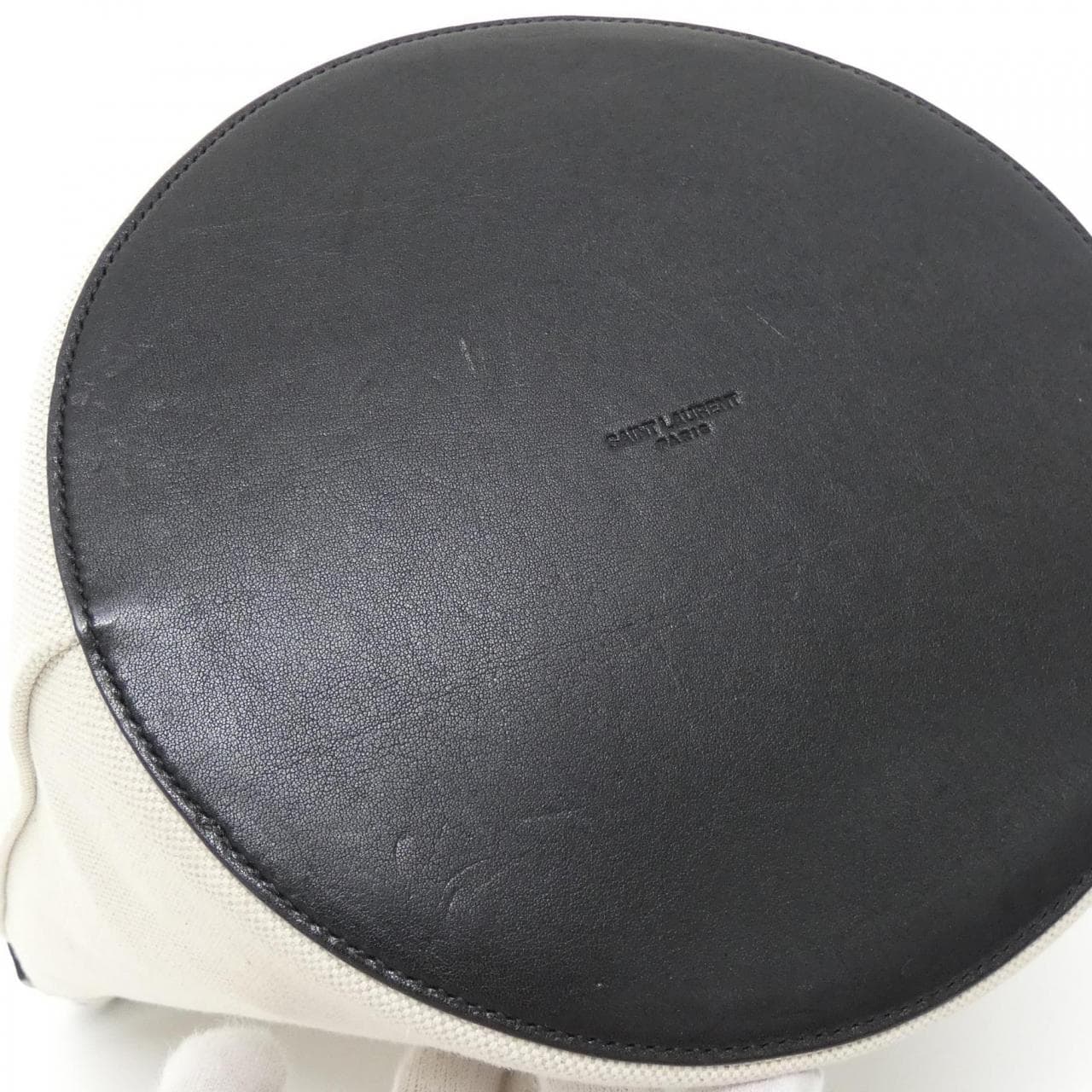 SAINT LAURENT 669299 FAAAZ Shoulder Bag Canvas Black Canvas - Thumbnail 3