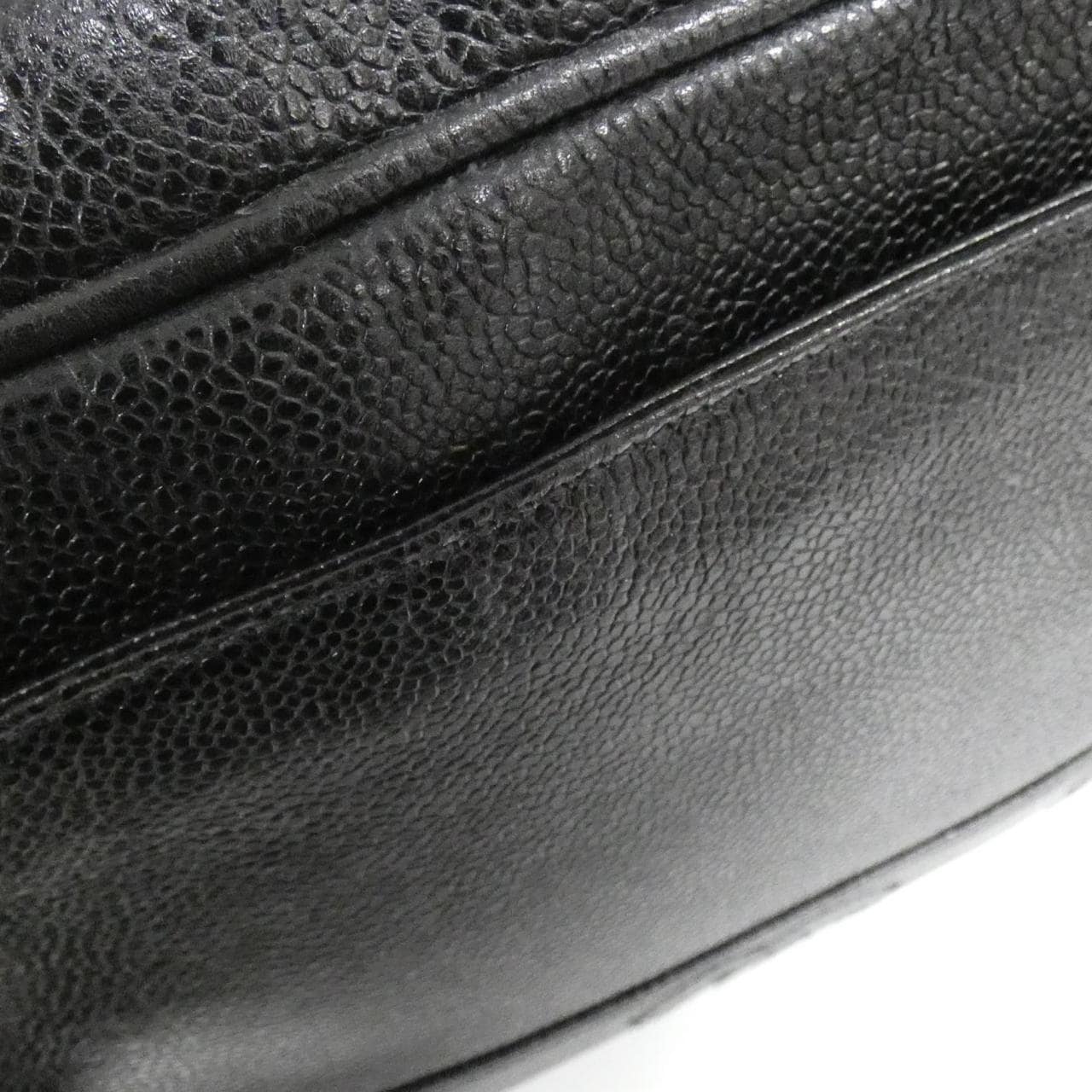 CHANEL Shoulder Caviar Leather 黑色 Caviar Leather 中古品A - 縮圖 4