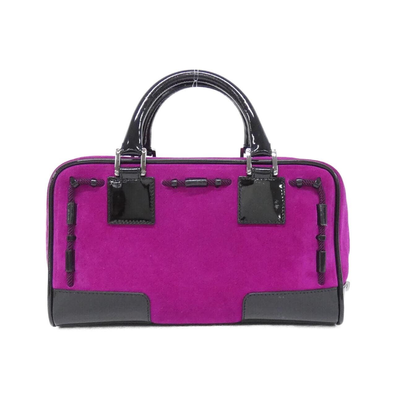 LOEWE Amazona Bag Patent Leather Purple Patent Leather - Thumbnail 2