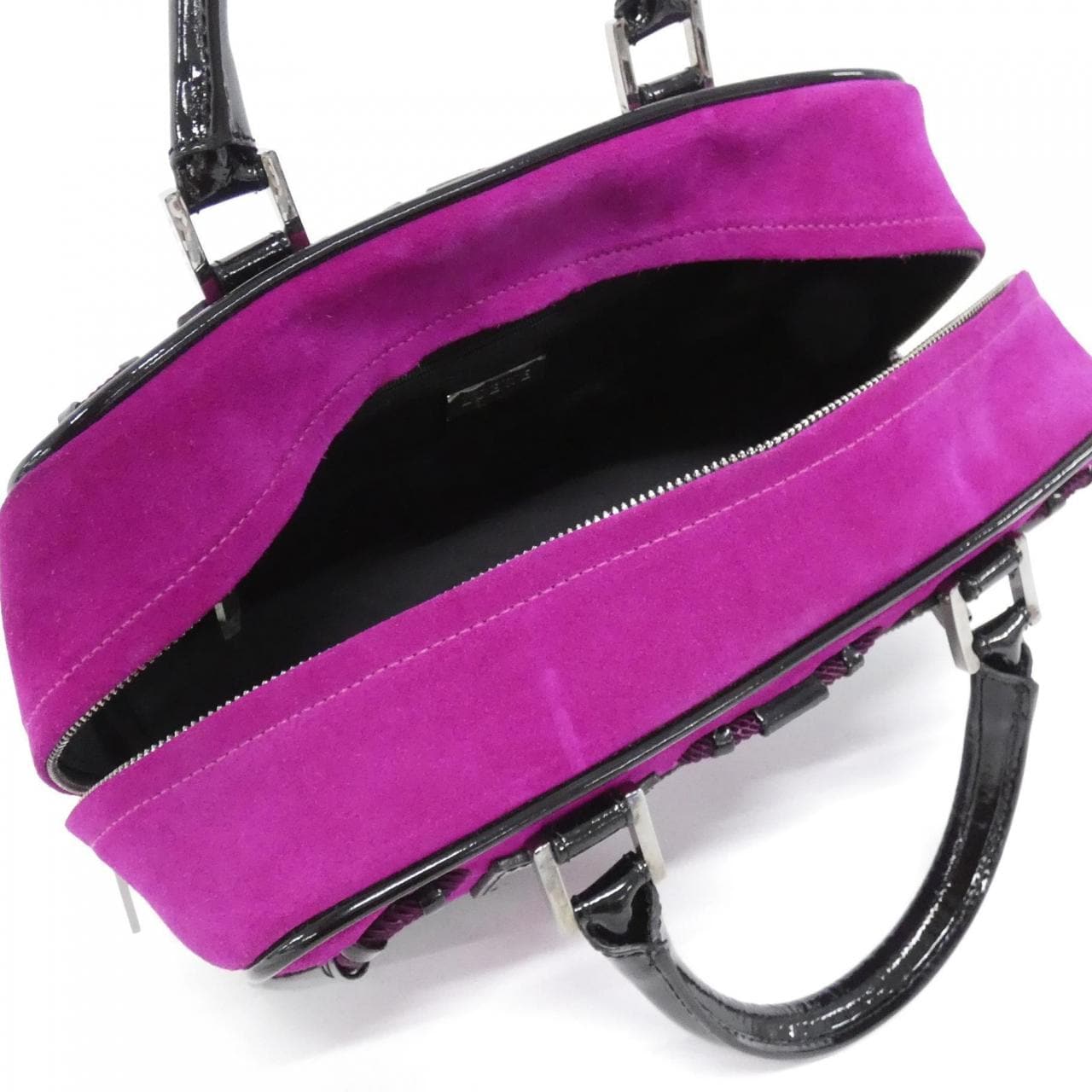 LOEWE Amazona Bag Patent Leather Purple Patent Leather - Thumbnail 8
