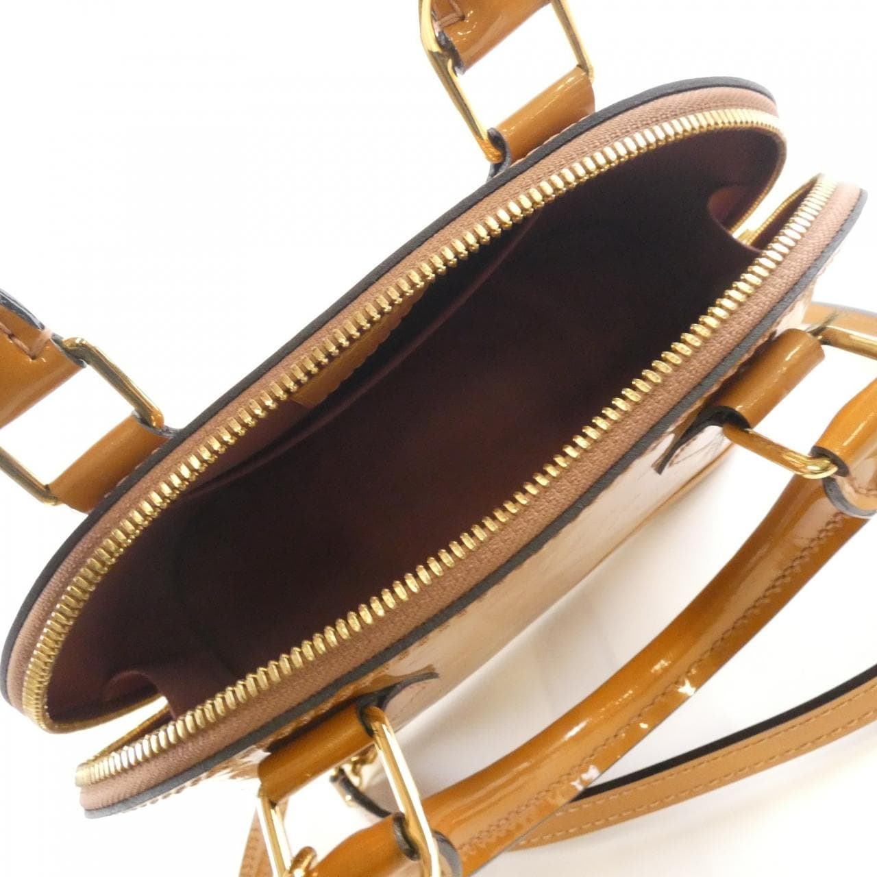 LOUIS VUITTON Alma M91585 Bag Vernis 黑色 Vernis 中古品A - 縮圖 8