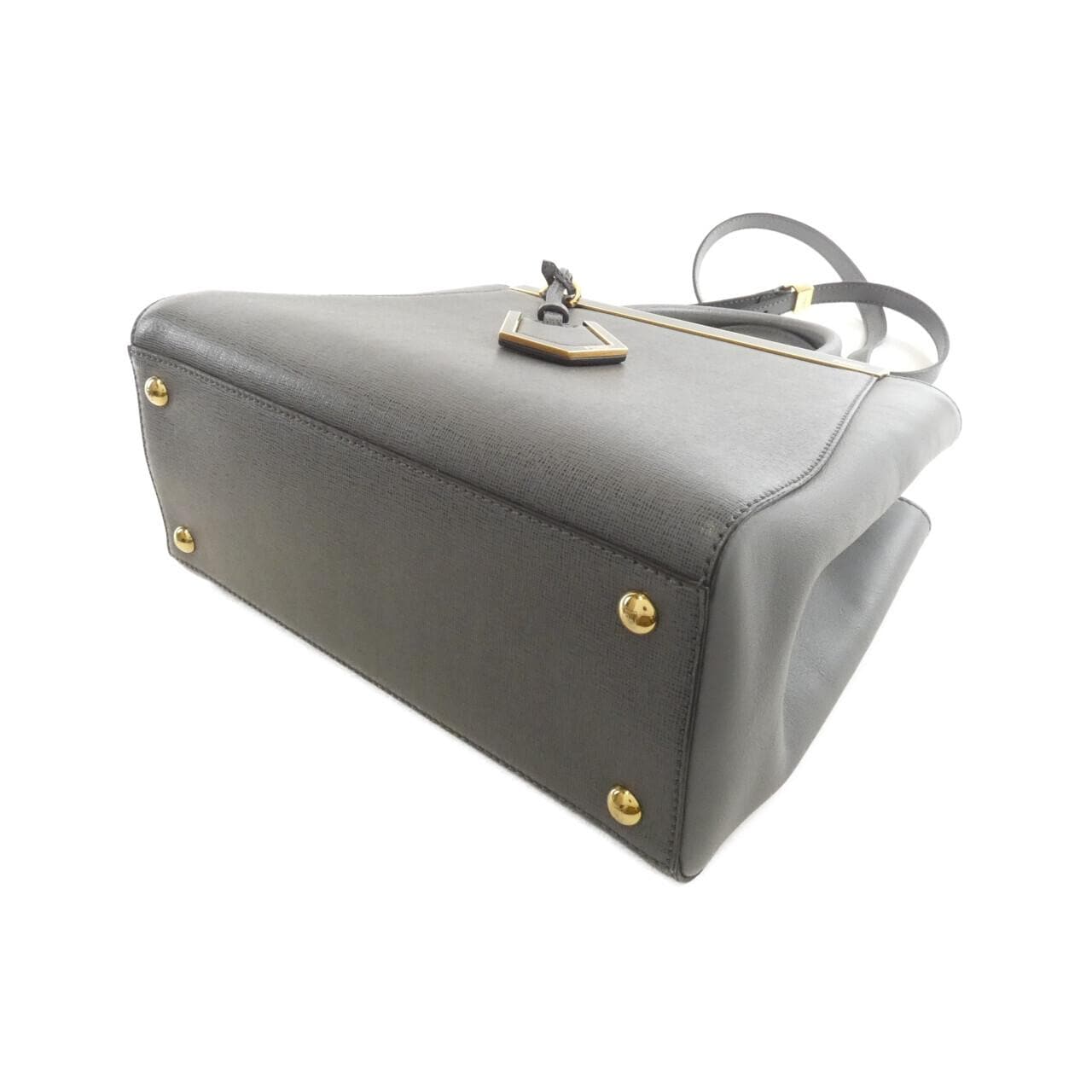 FENDI Sunshine Shopper 8BH253 D7E Handbag Leather 黑色 皮革 中古品A - 縮圖 3