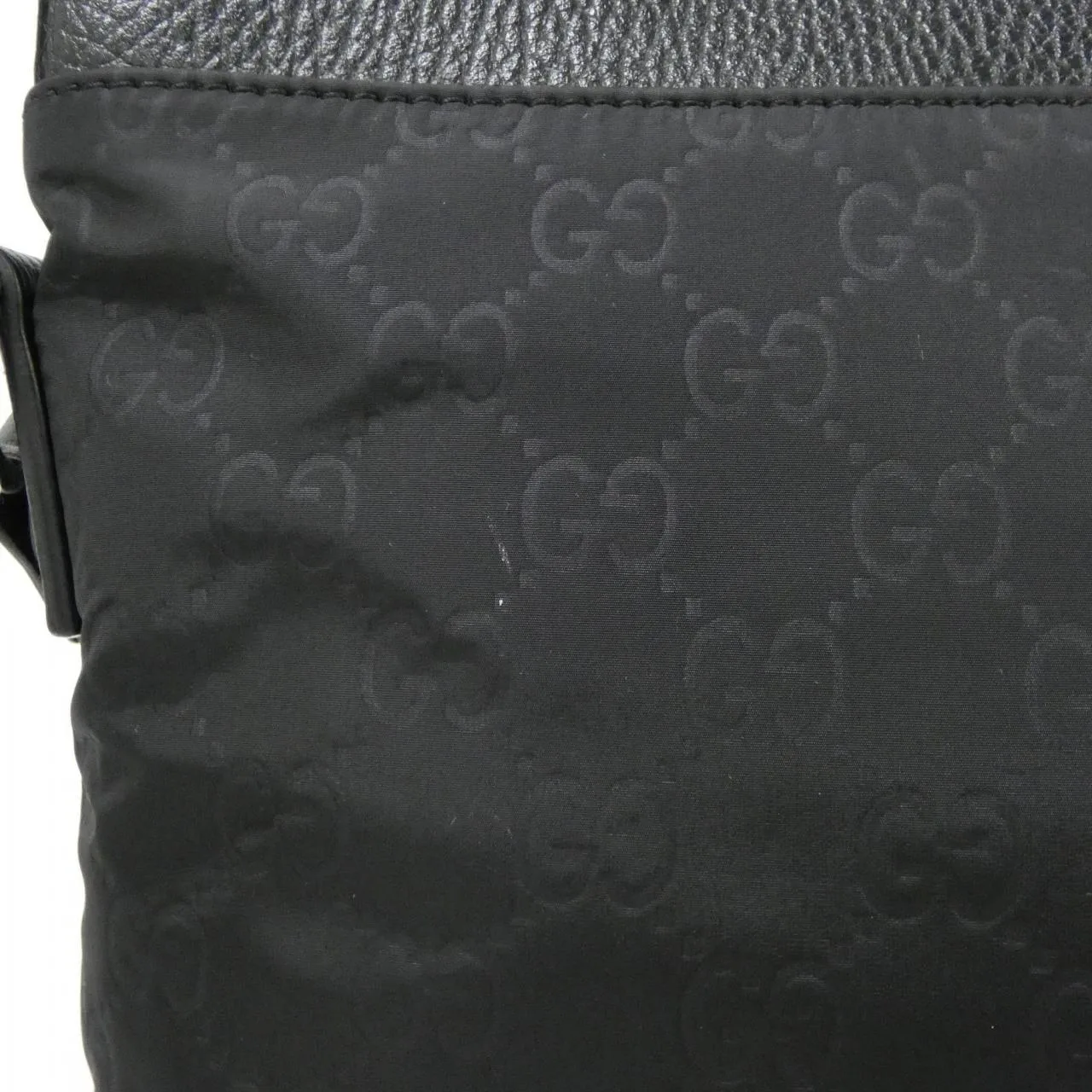 GUCCI 510342 K28BN Shoulder Nylon 黑色 尼龍 中古品A - 縮圖 6