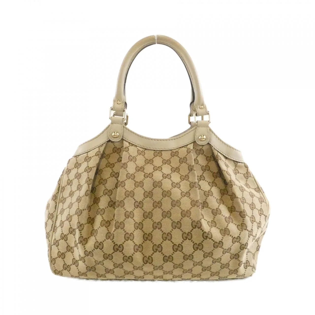 GUCCI 211944 FAFXG Handbag Canvas Beige Canvas Rank B - Thumbnail 2