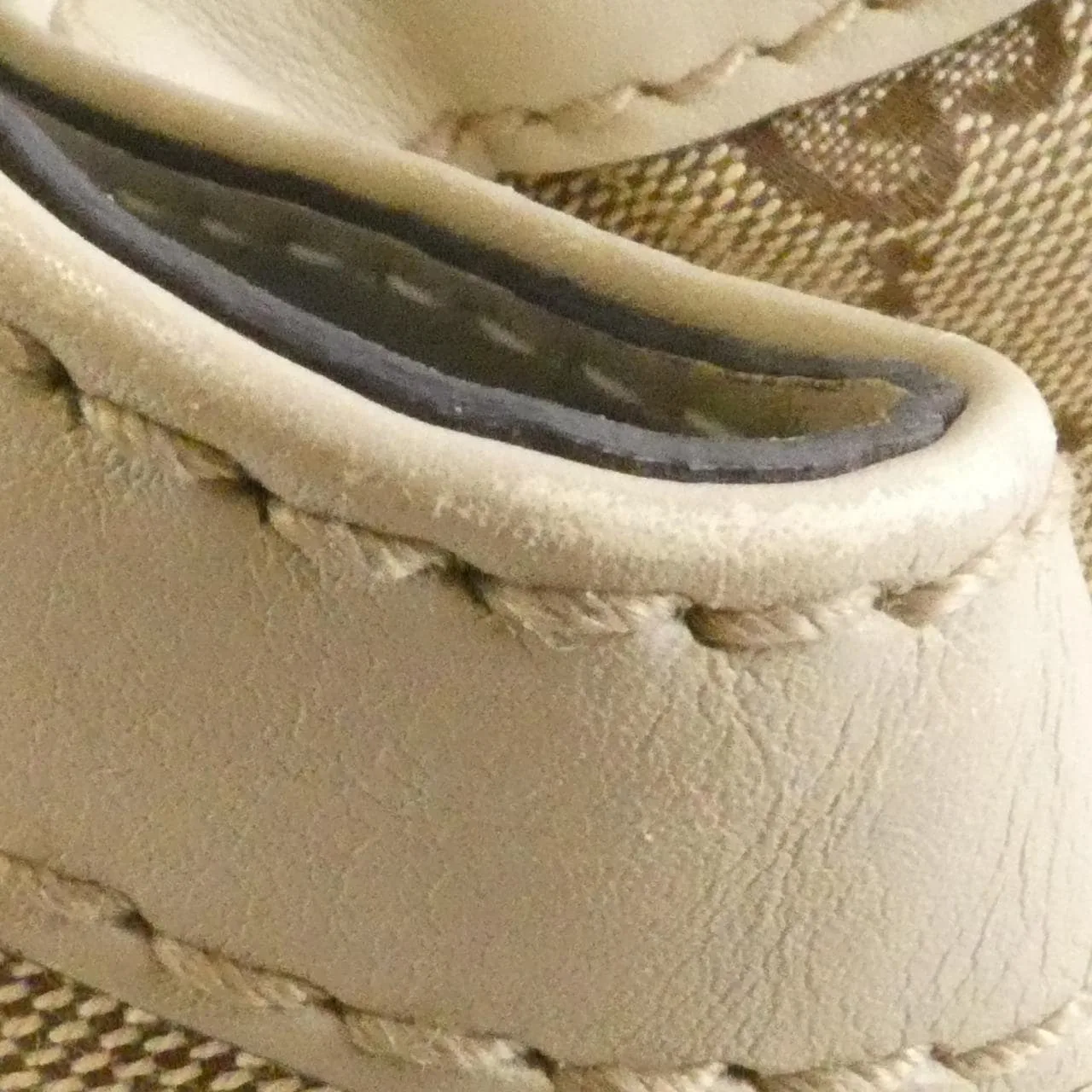 GUCCI 211944 FAFXG Handbag Canvas Beige Canvas Rank B - Thumbnail 5