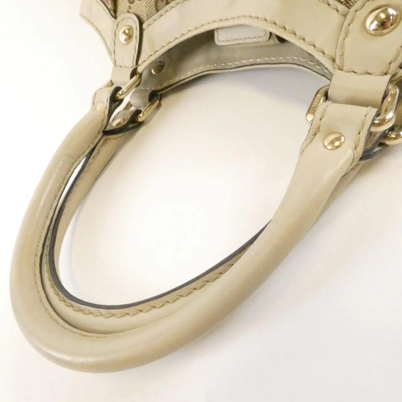 GUCCI 211944 FAFXG Handbag Canvas Beige Canvas Rank B - Thumbnail 6