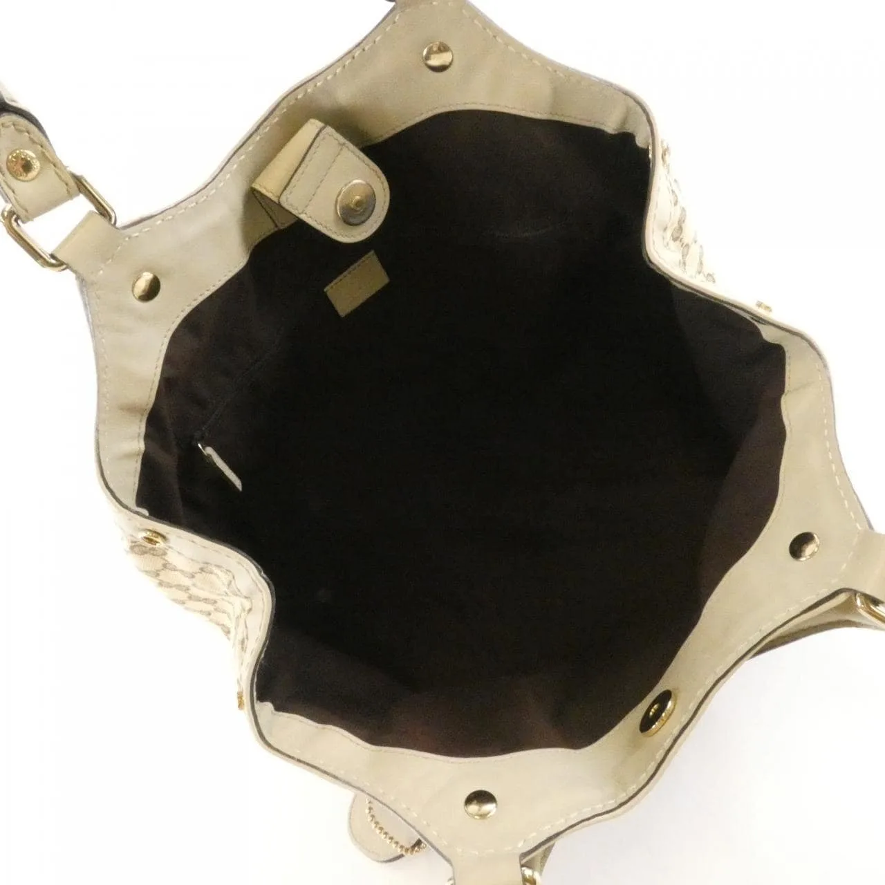 GUCCI 211944 FAFXG Handbag Canvas Beige Canvas Rank B - Thumbnail 9