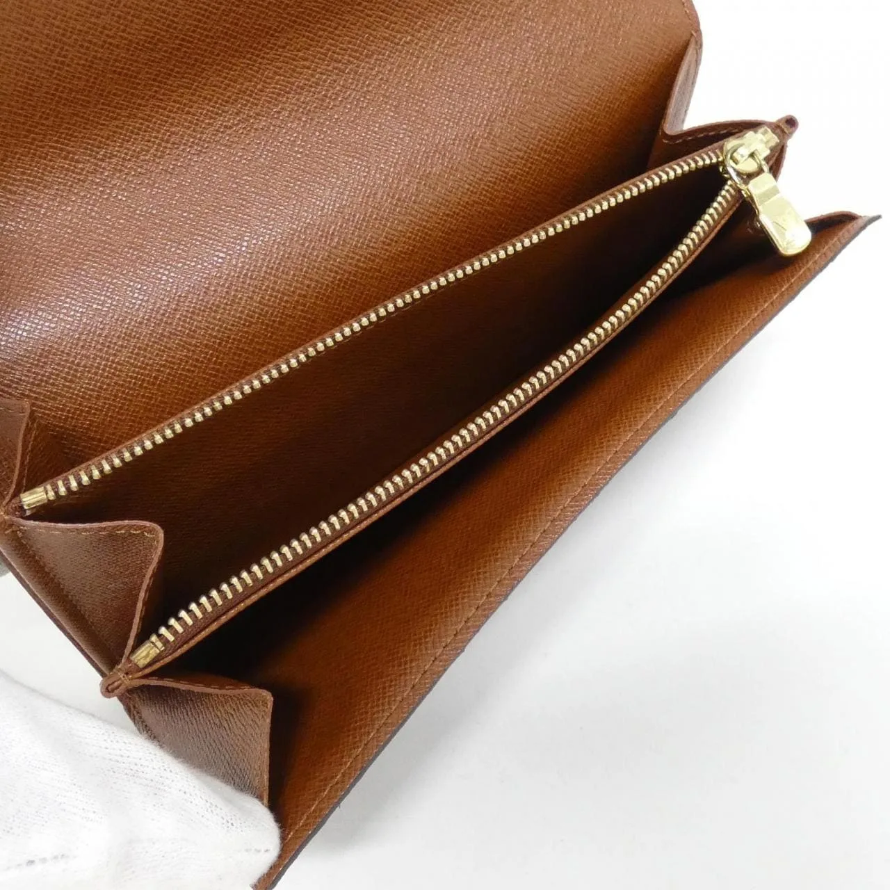 LOUIS VUITTON M61725 Wallet Monogram 黑色 Monogram 中古品A - 縮圖 7