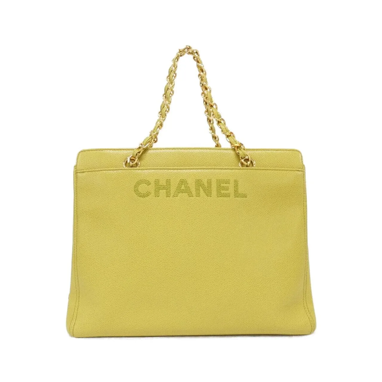 CHANEL 08913 手提包 荔枝紋牛皮 Green