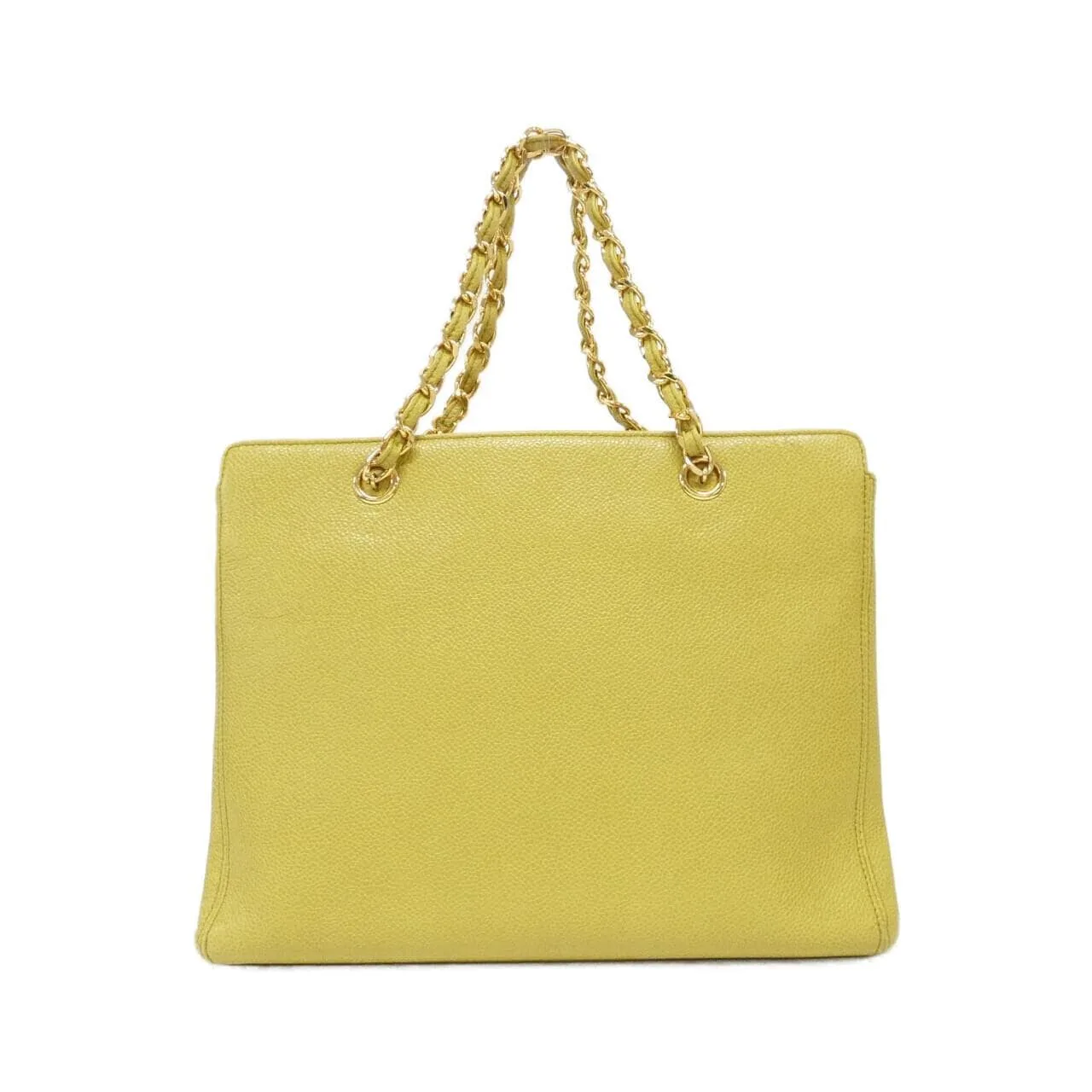 CHANEL 08913 Handbag Grained Calfskin Green Grained Calfskin Rank A - Thumbnail 2