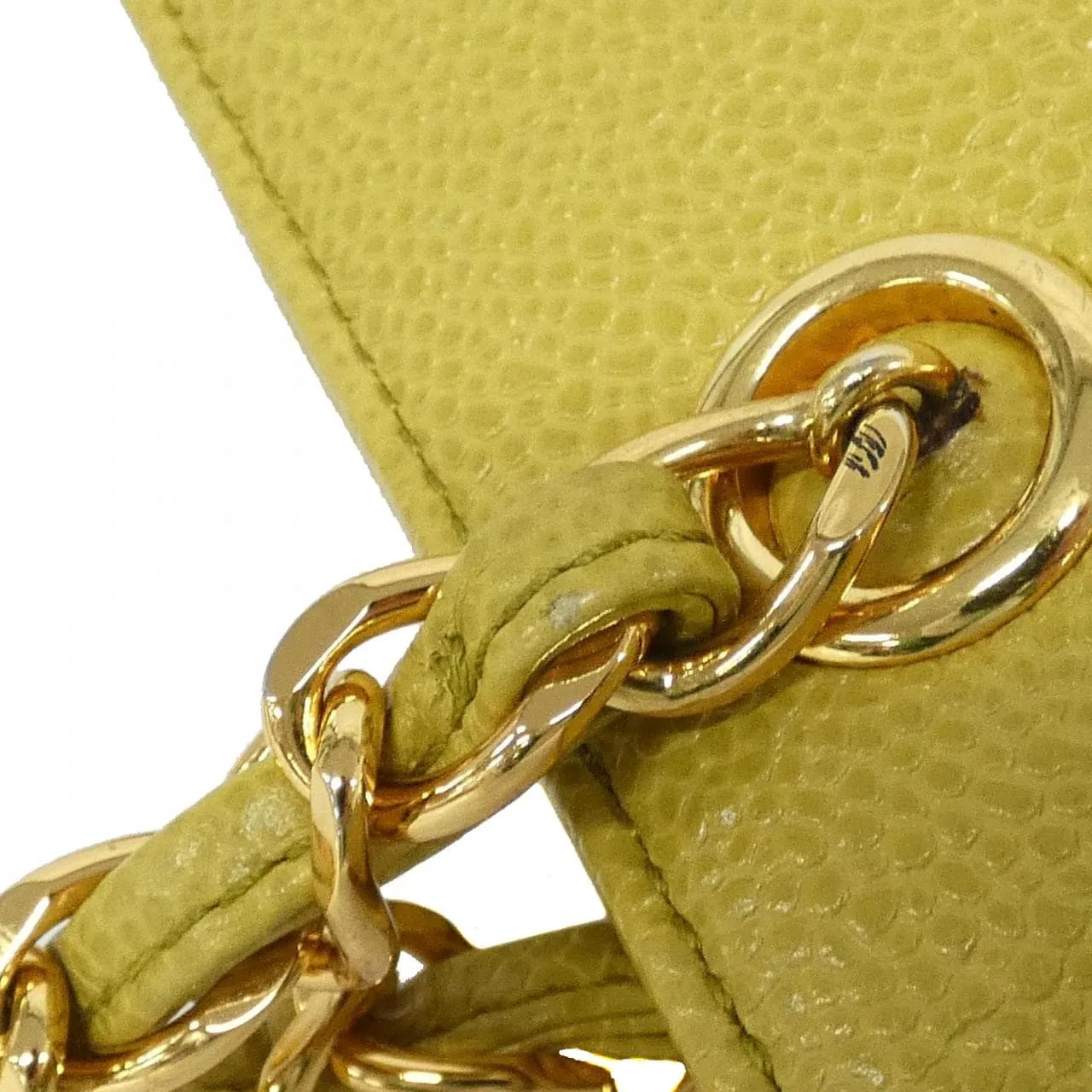 CHANEL 08913 Handbag Grained Calfskin Green Grained Calfskin Rank A - Thumbnail 6