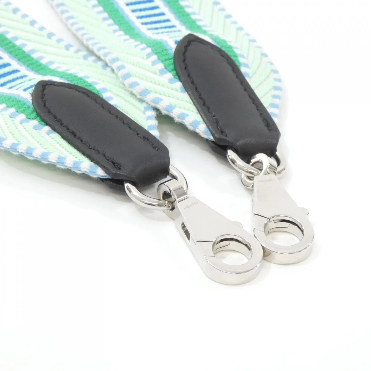 HERMES 073651CK Wallet Canvas 黑色 帆布 中古品A - 縮圖 3