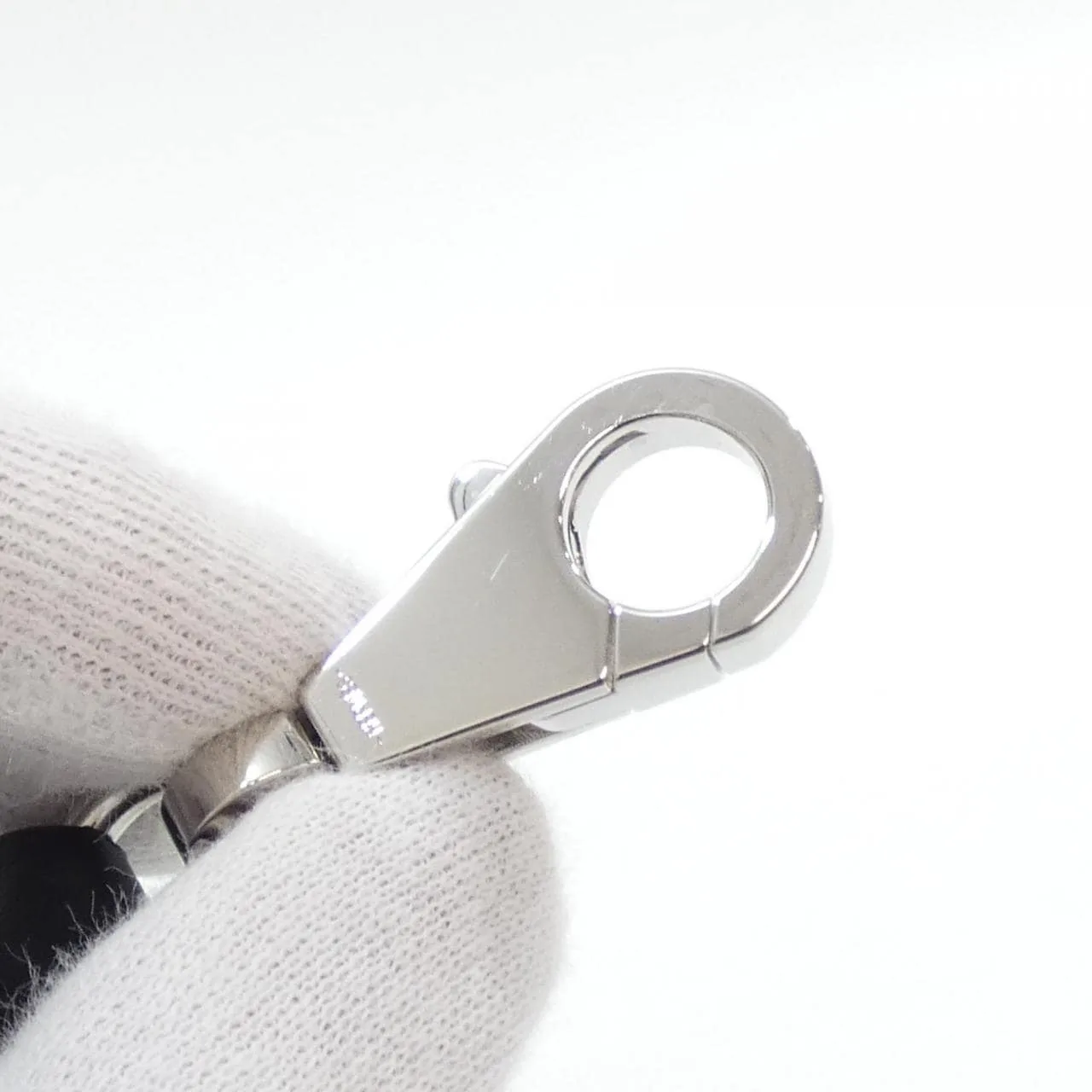 HERMES 073651CK Wallet Canvas 黑色 帆布 中古品A - 縮圖 4