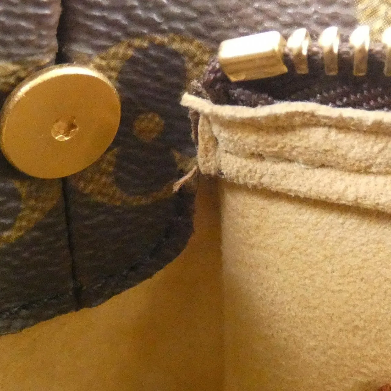 LOUIS VUITTON Looping M51146 Shoulder Monogram 黑色 Monogram 中古品B - 縮圖 7