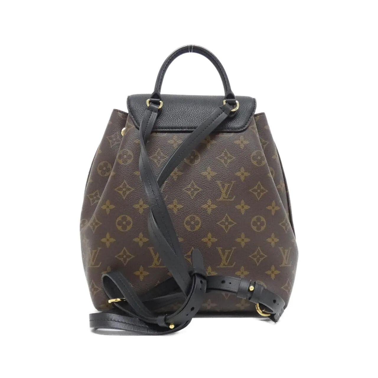LOUIS VUITTON Montsouris M45515 Backpack Monogram 黑色 Monogram 中古品A - 縮圖 2