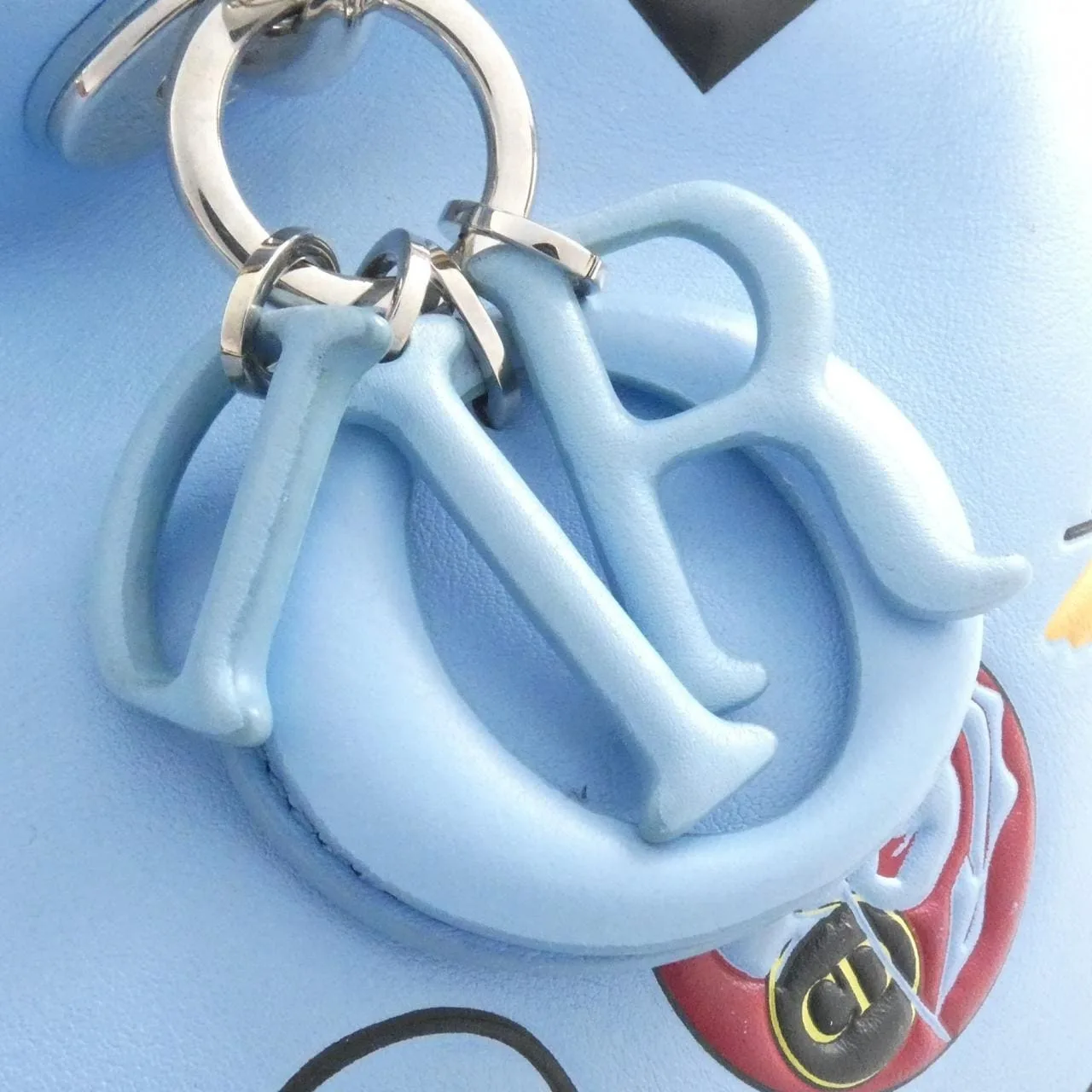 DIOR M0902PSKY Handbag Leather 黑色 皮革 中古品B - 縮圖 4