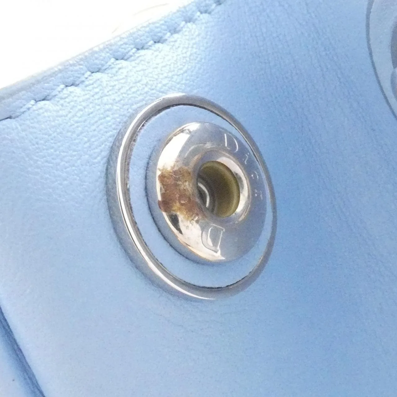 DIOR M0902PSKY Handbag Leather 黑色 皮革 中古品B - 縮圖 6