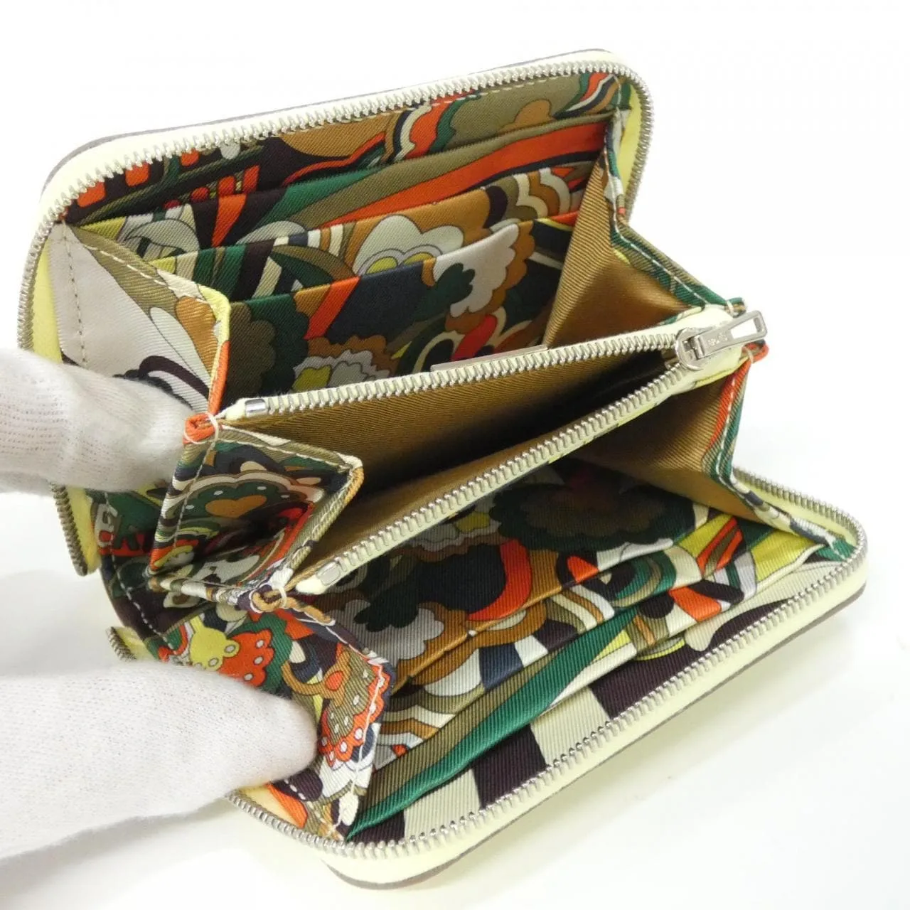 HERMES 085877CK Wallet Epsom 黑色 Epsom 皮 中古品A - 縮圖 5