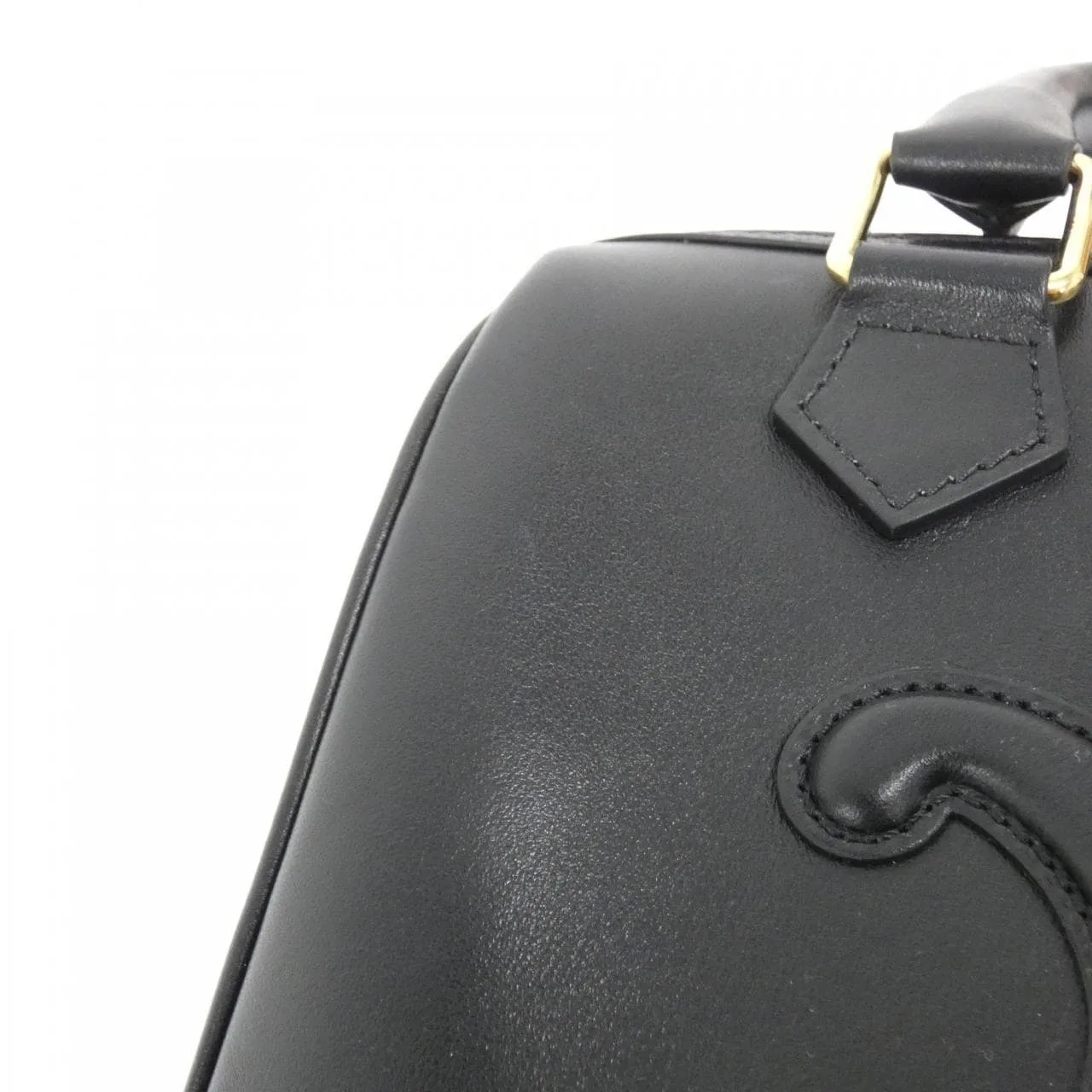 CELINE Triomphe 197583DU3 Boston 黑色 中古品A - 縮圖 4