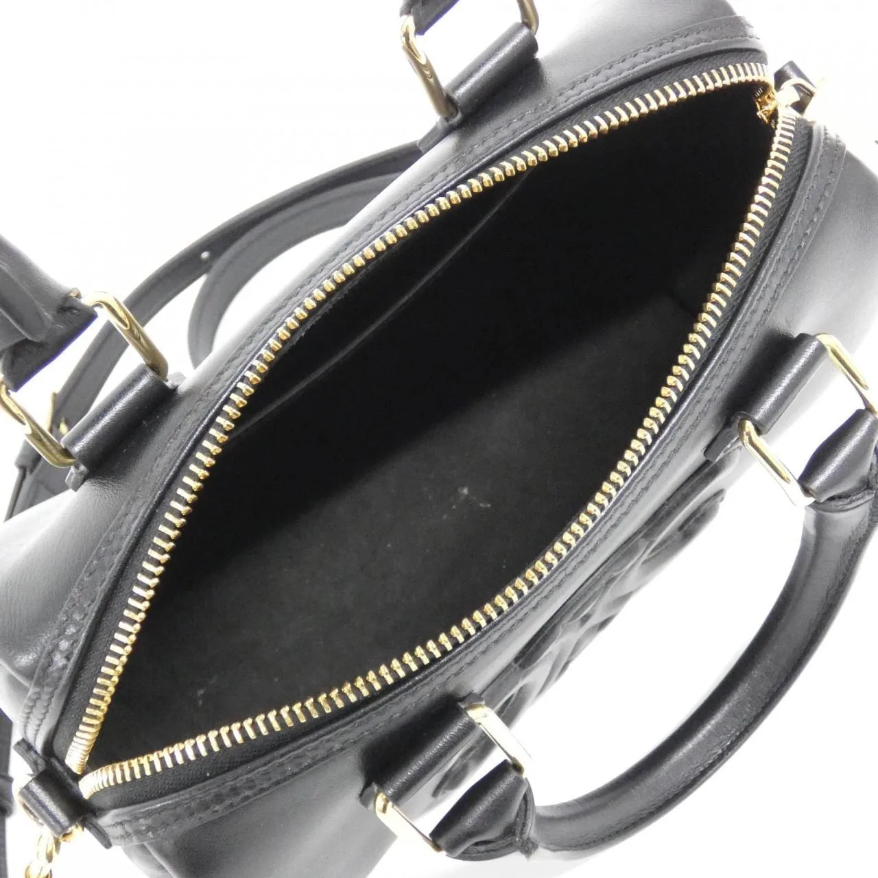 CELINE Triomphe 197583DU3 Boston 黑色 中古品A - 縮圖 9