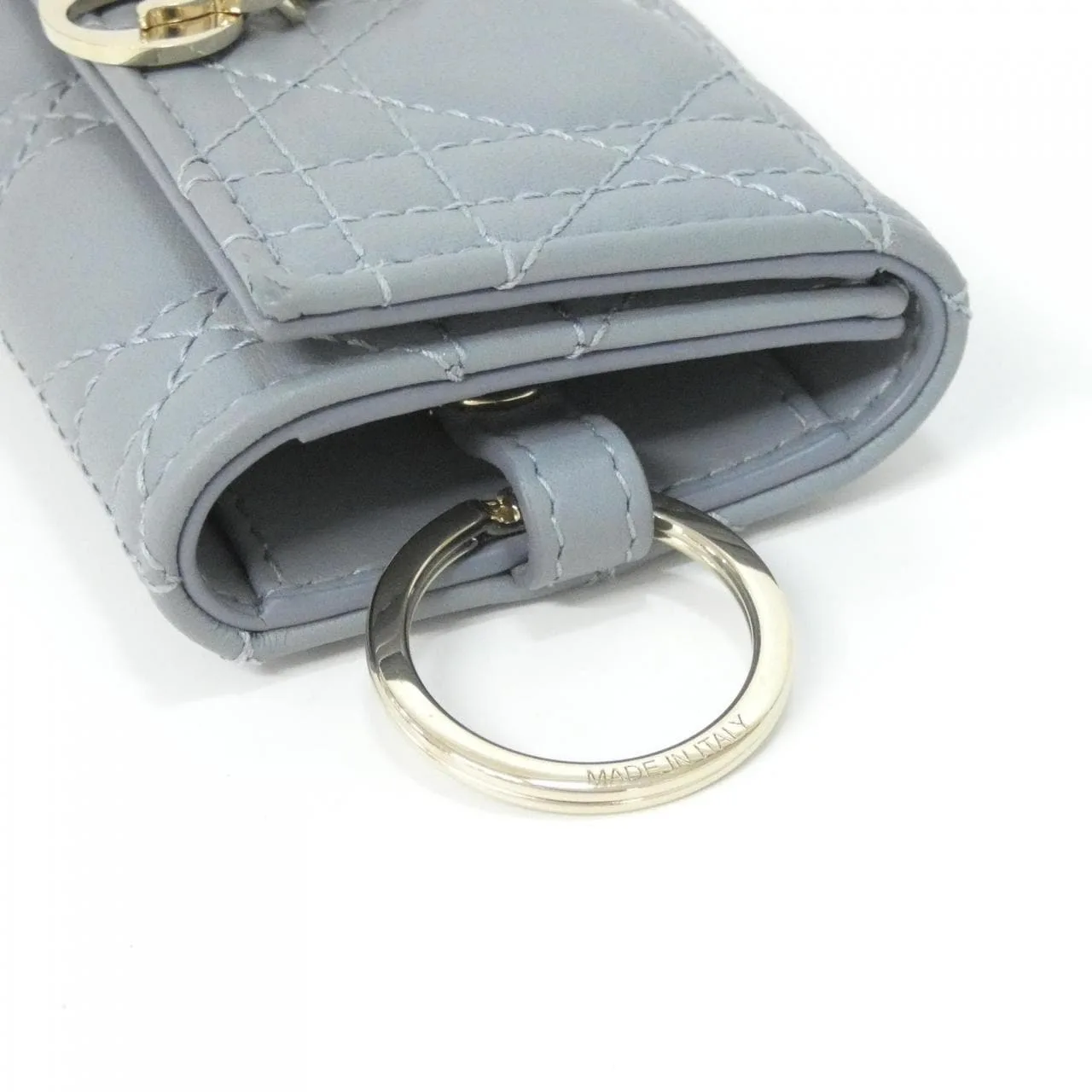 DIOR S0983ONMJ Key Case Lambskin 黑色 羊皮 中古品A - 縮圖 3
