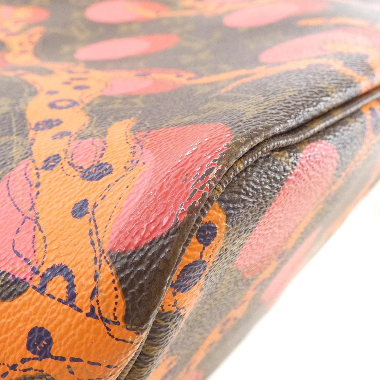 LOUIS VUITTON Neverfull M41603 Bag Monogram 黑色 Monogram 中古品B - 縮圖 2