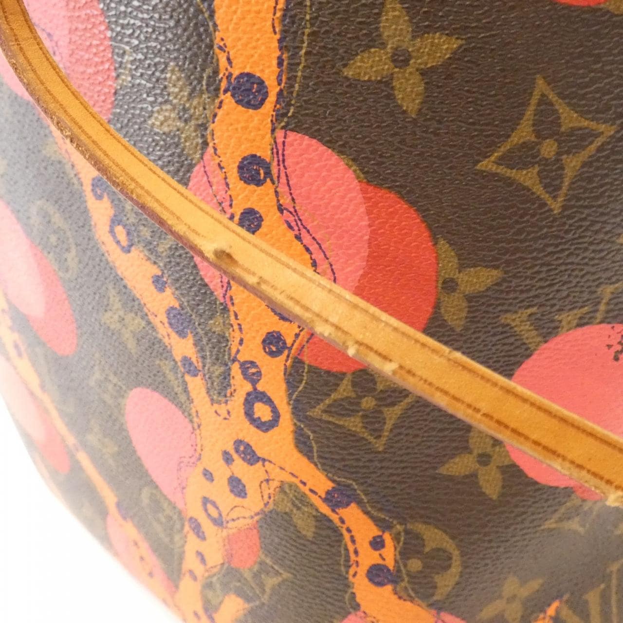 LOUIS VUITTON Neverfull M41603 Bag Monogram 黑色 Monogram 中古品B - 縮圖 4
