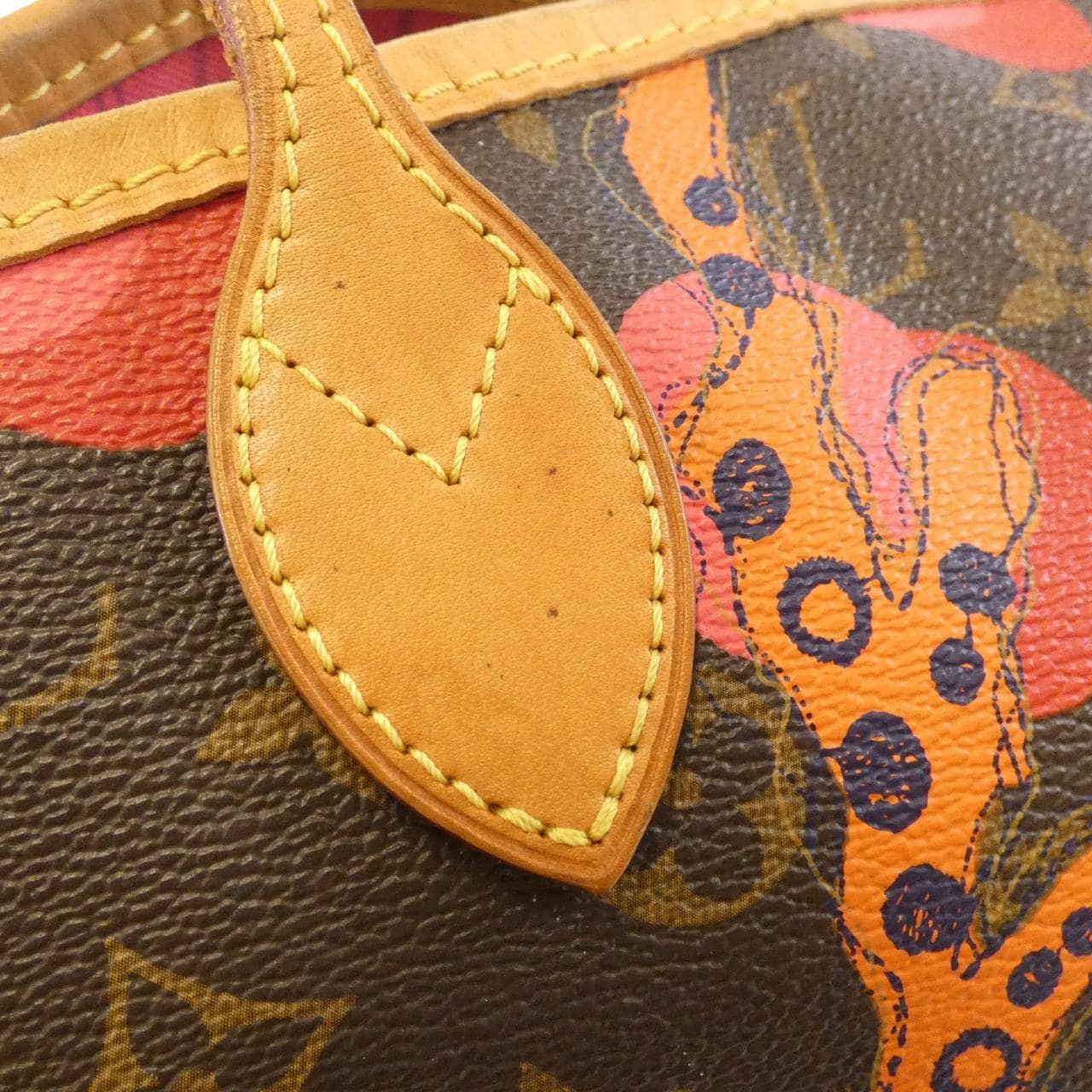 LOUIS VUITTON Neverfull M41603 Bag Monogram 黑色 Monogram 中古品B - 縮圖 6