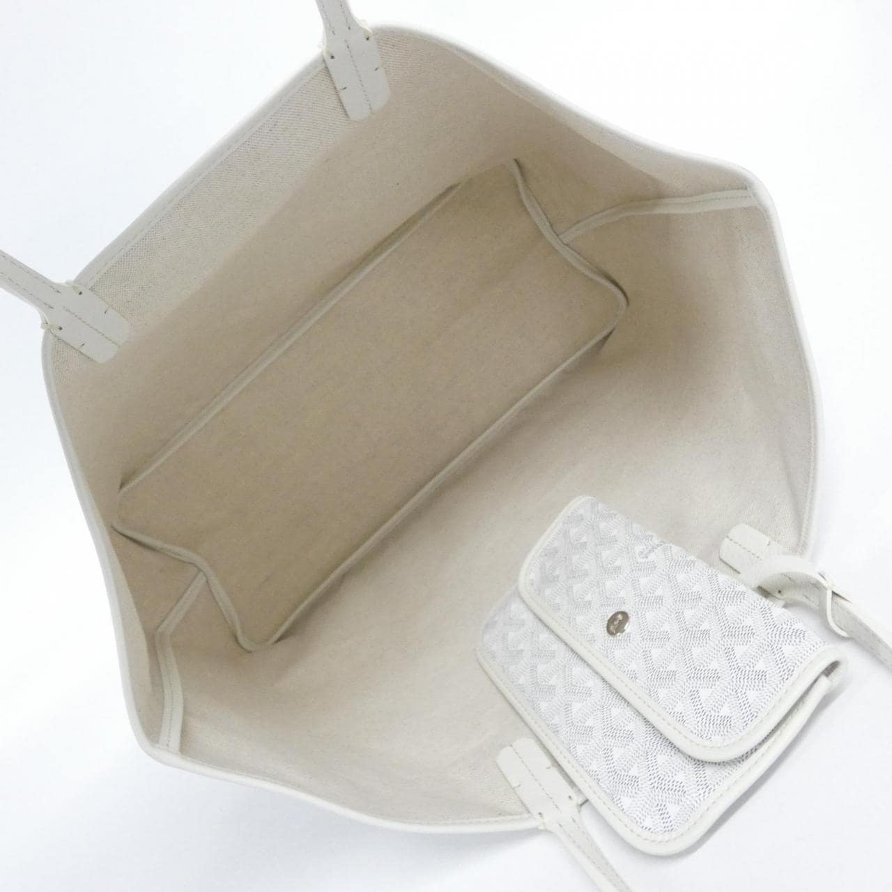 GOYARD Saint Louis AMA LOUIS PM Bag Canvas White Canvas - Thumbnail 6