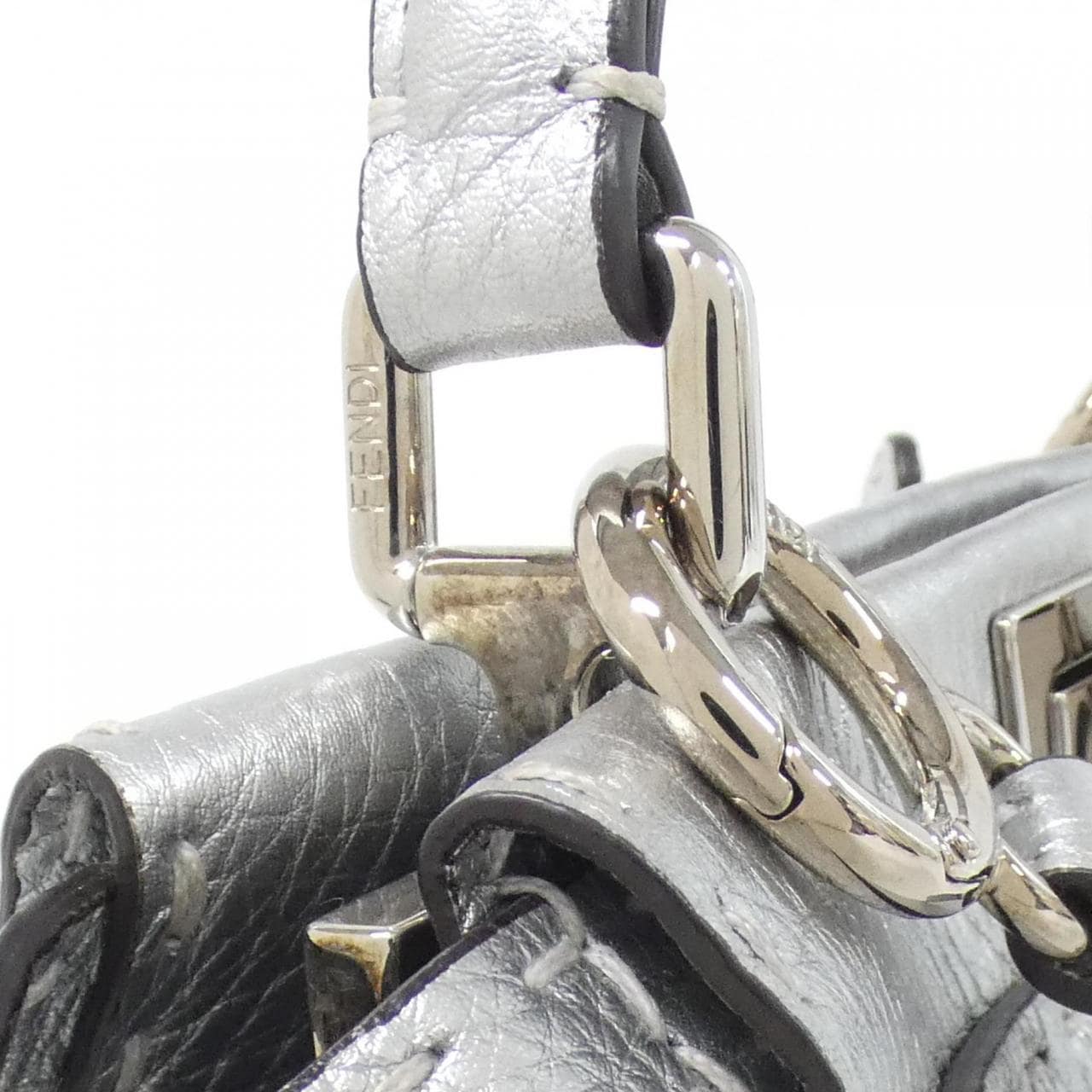 FENDI Peekaboo 8BN244 5QG Bag 黑色 中古品A - 縮圖 5