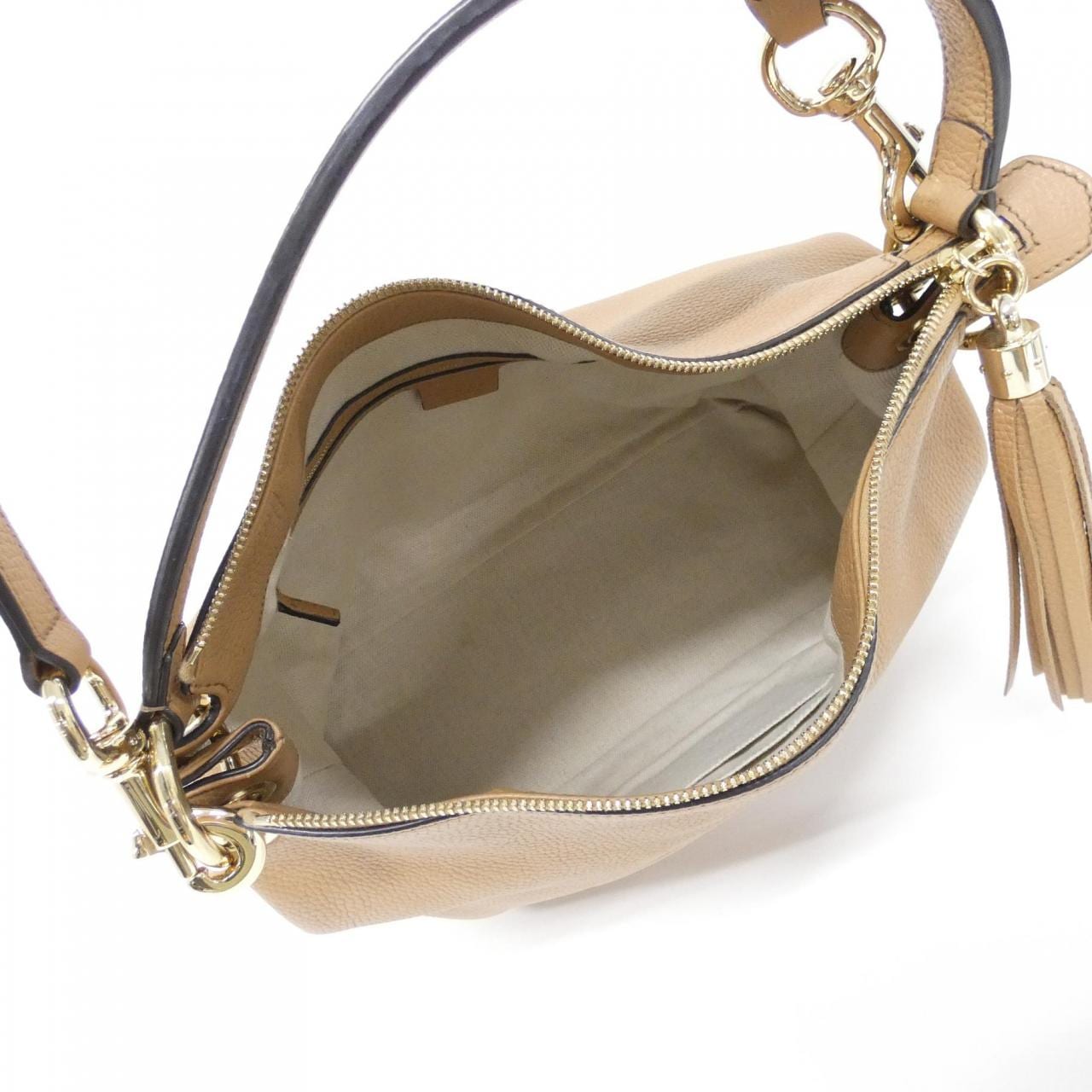 GUCCI 536194 A7M0G Shoulder Bag Leather 黑色 皮革 中古品A - 縮圖 6