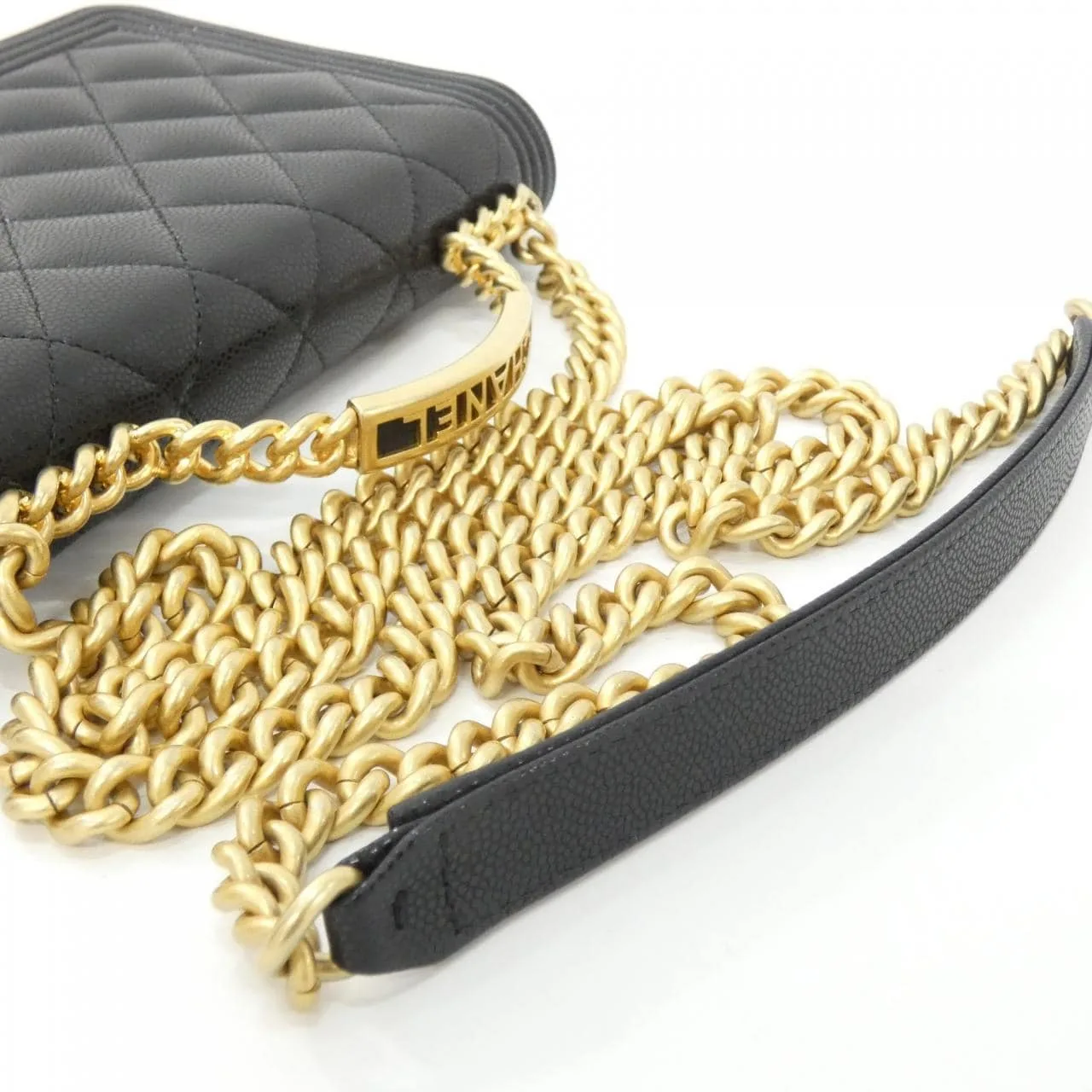 CHANEL Boy Chanel AP3558 Wallet Grained Calfskin 黑色 荔枝紋牛皮 中古品A - 縮圖 5