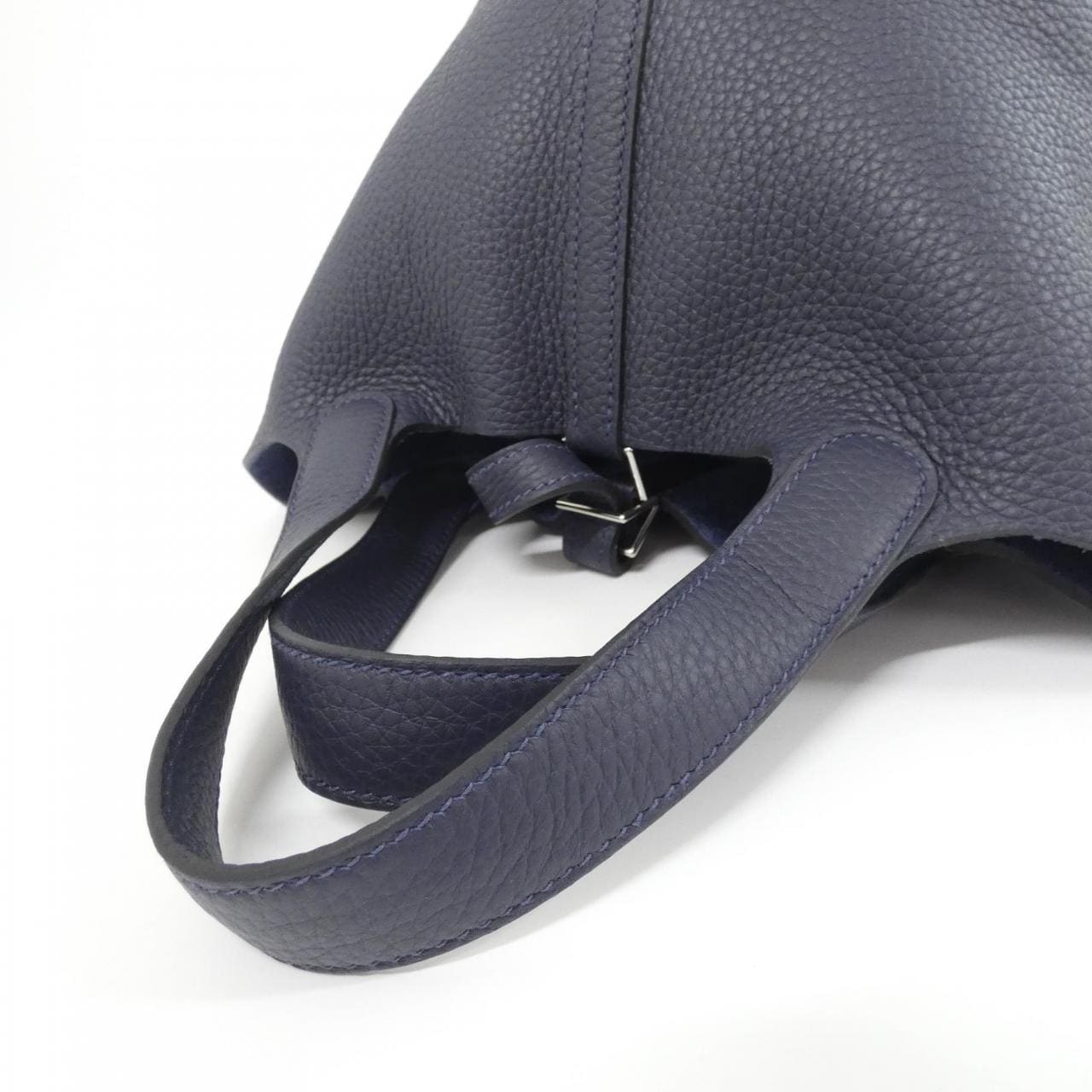 HERMES HERMÈS Picotin 056289CK Bag Clemence 藍色 Clemence 皮 中古品A - 縮圖 4