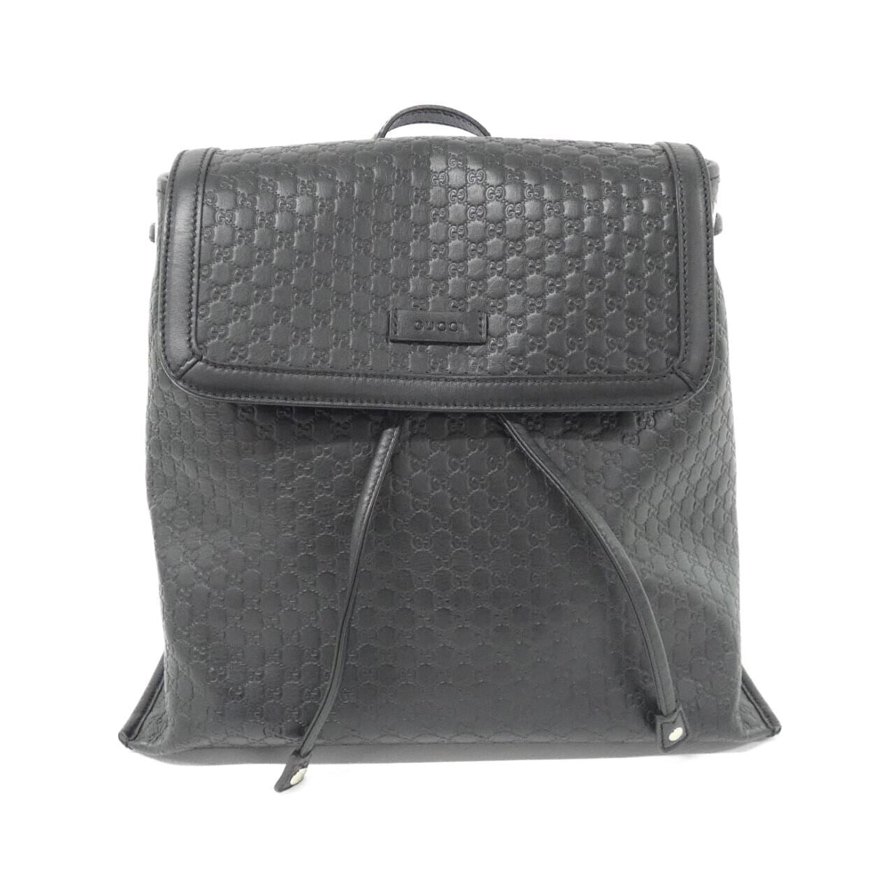 GUCCI 607993 BMJ1G Backpack Leather Black