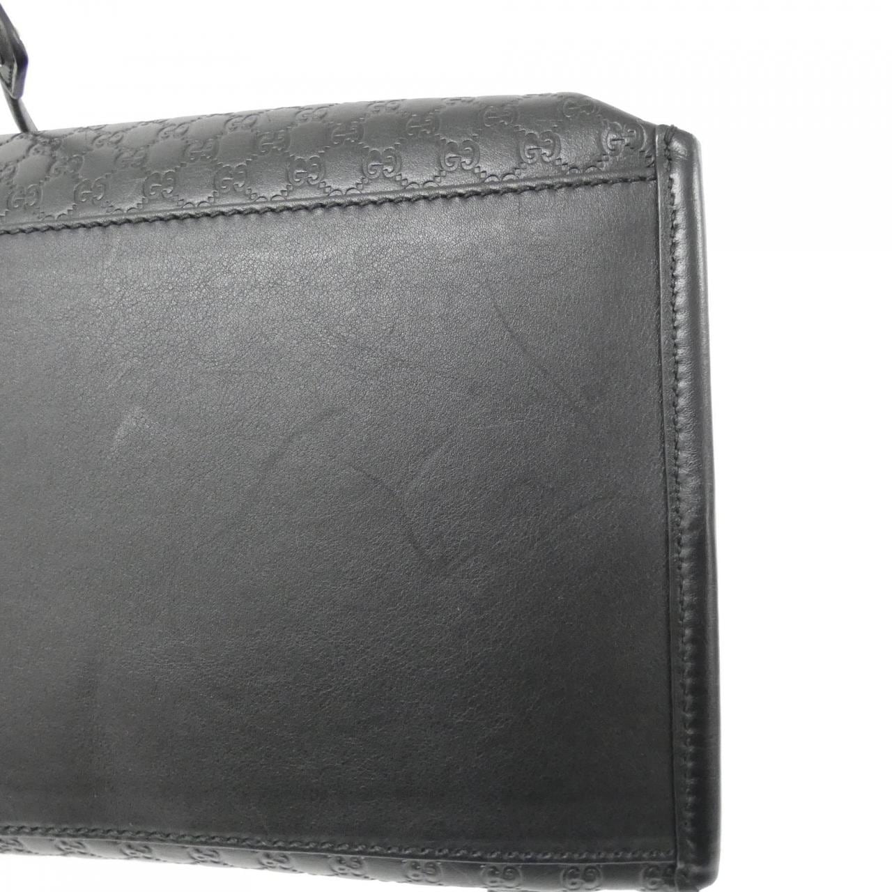 GUCCI 607993 BMJ1G Backpack Leather Black Leather - Thumbnail 3